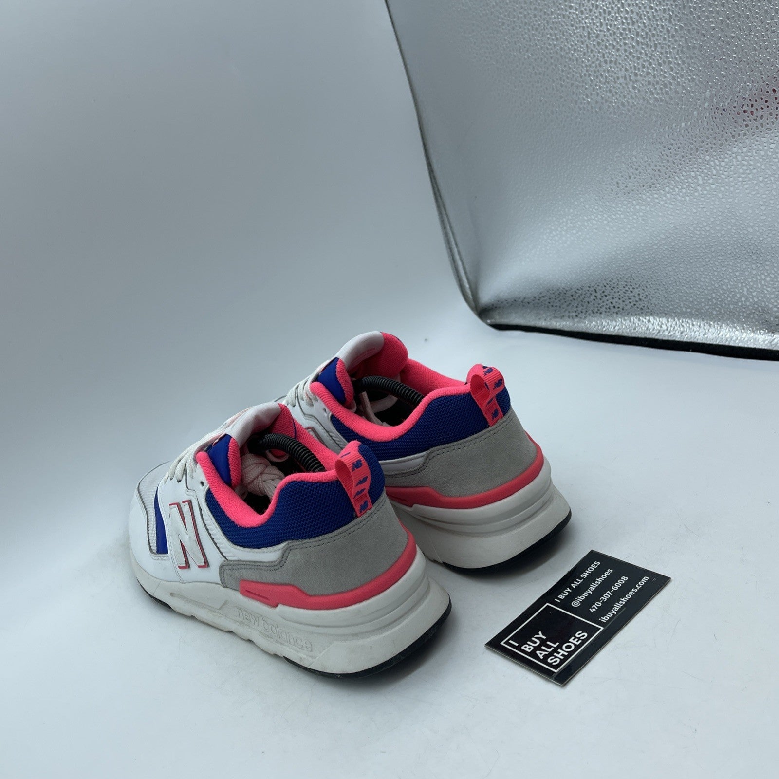 Size 10 - New Balance 997 White Pink Blue (CM997HAJ)