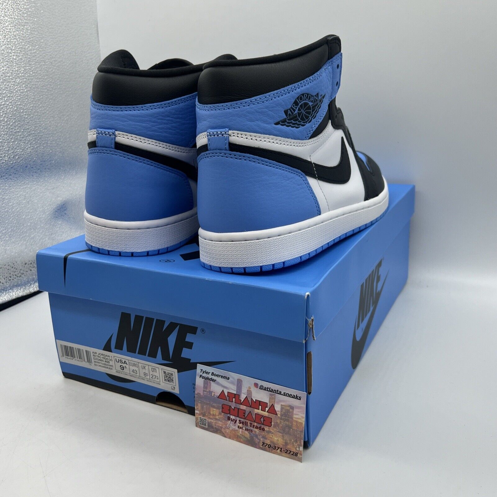 Size 9.5 - Jordan 1 Retro OG High UNC Toe Brand New Og