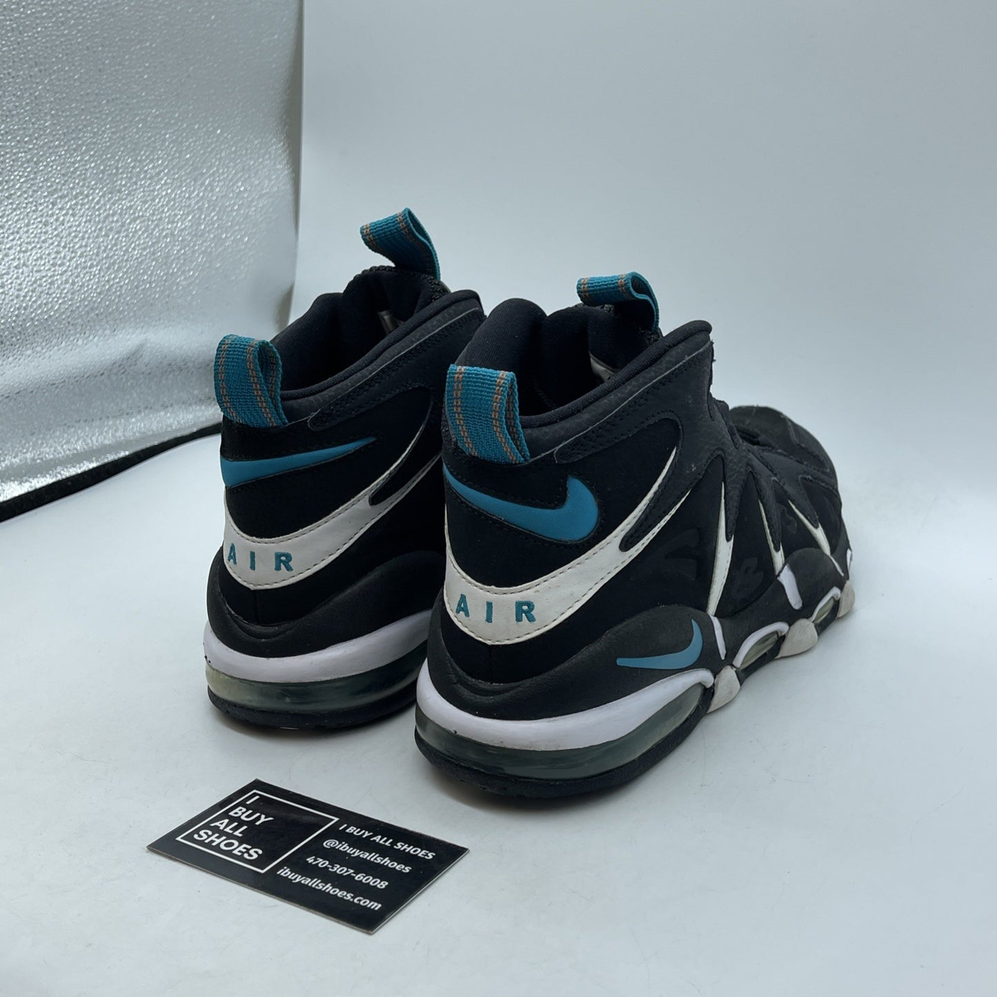 Size 9 - Nike Air Max Cb34 Black White Blue Suede Leather (414243-001)