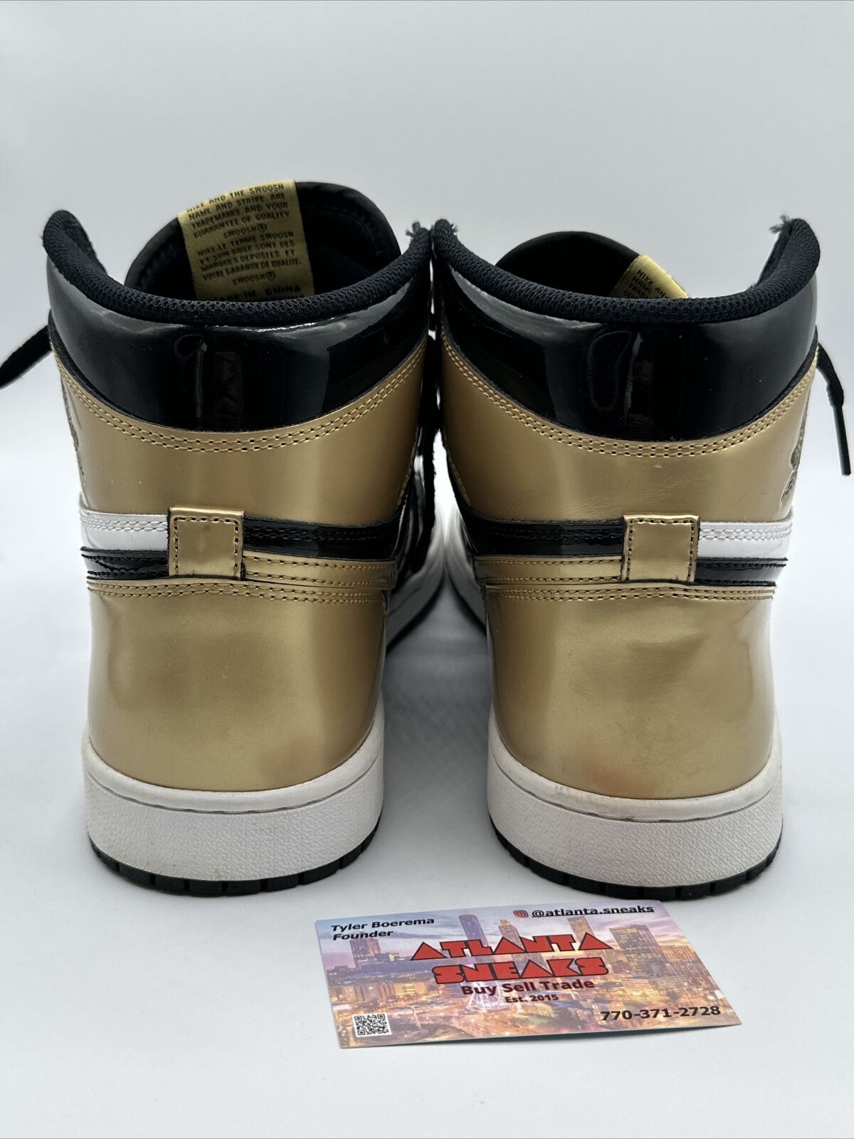 Size 10.5 - Jordan 1 Retro High OG NRG Gold Toe 2018