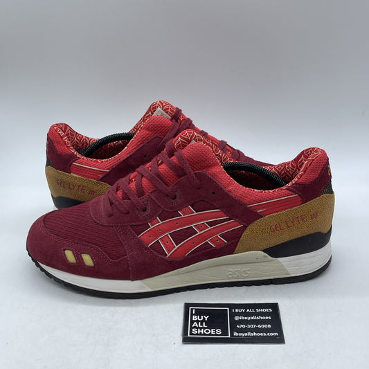 Size 13 - Asics Gel Lyte 3 Fiery Red (HN514)