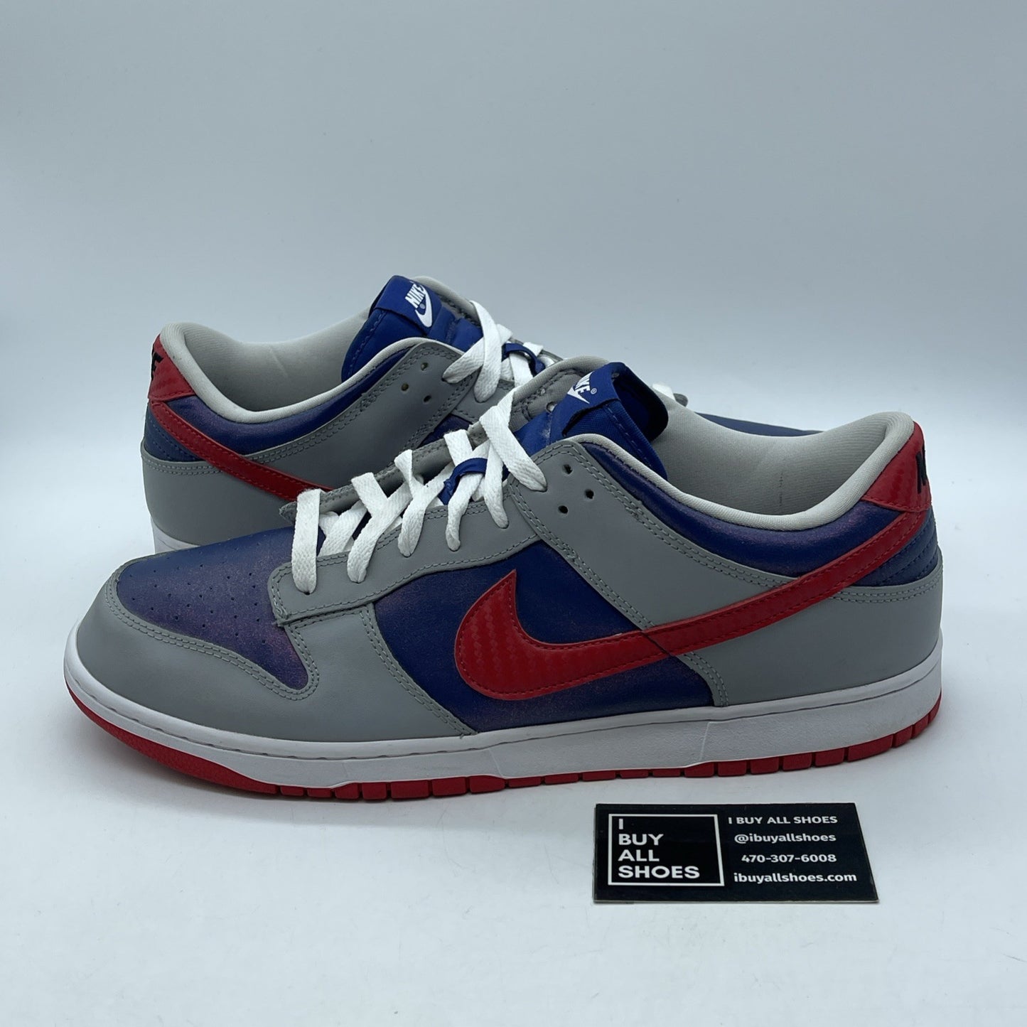 Size 14 - Nike Dunk Retro 2020 Low Samba Blue Gray Leather (CZ2667-400)