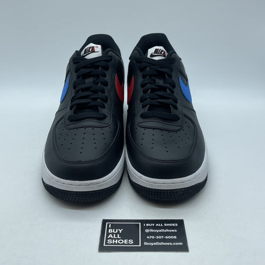 Size 11.5 - Nike Air Force 1 '07 Mismatch Swooshes Black Leather (CT2816-001)
