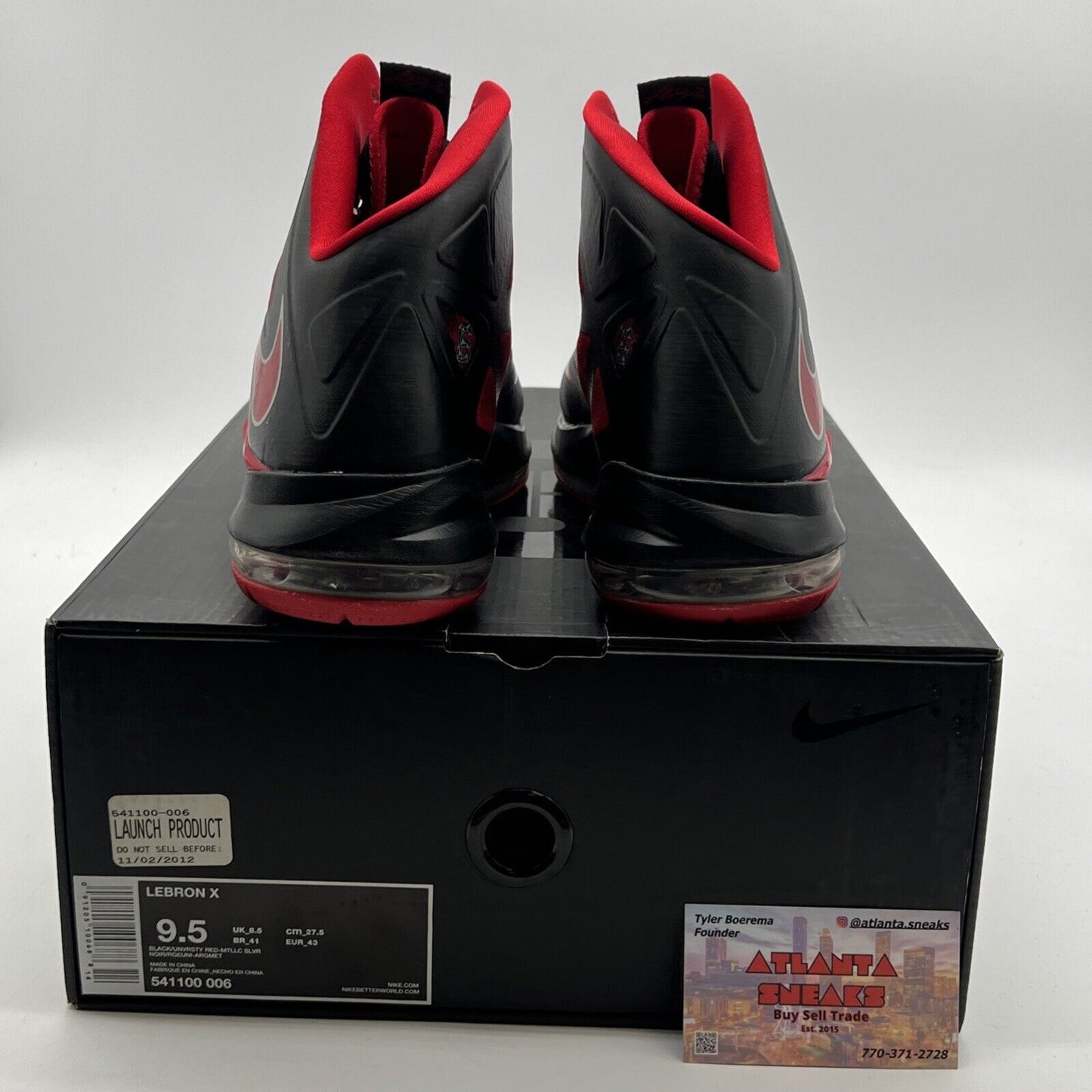 Size 9.5 - Nike Lebron 10 Heat Away (541100-006)