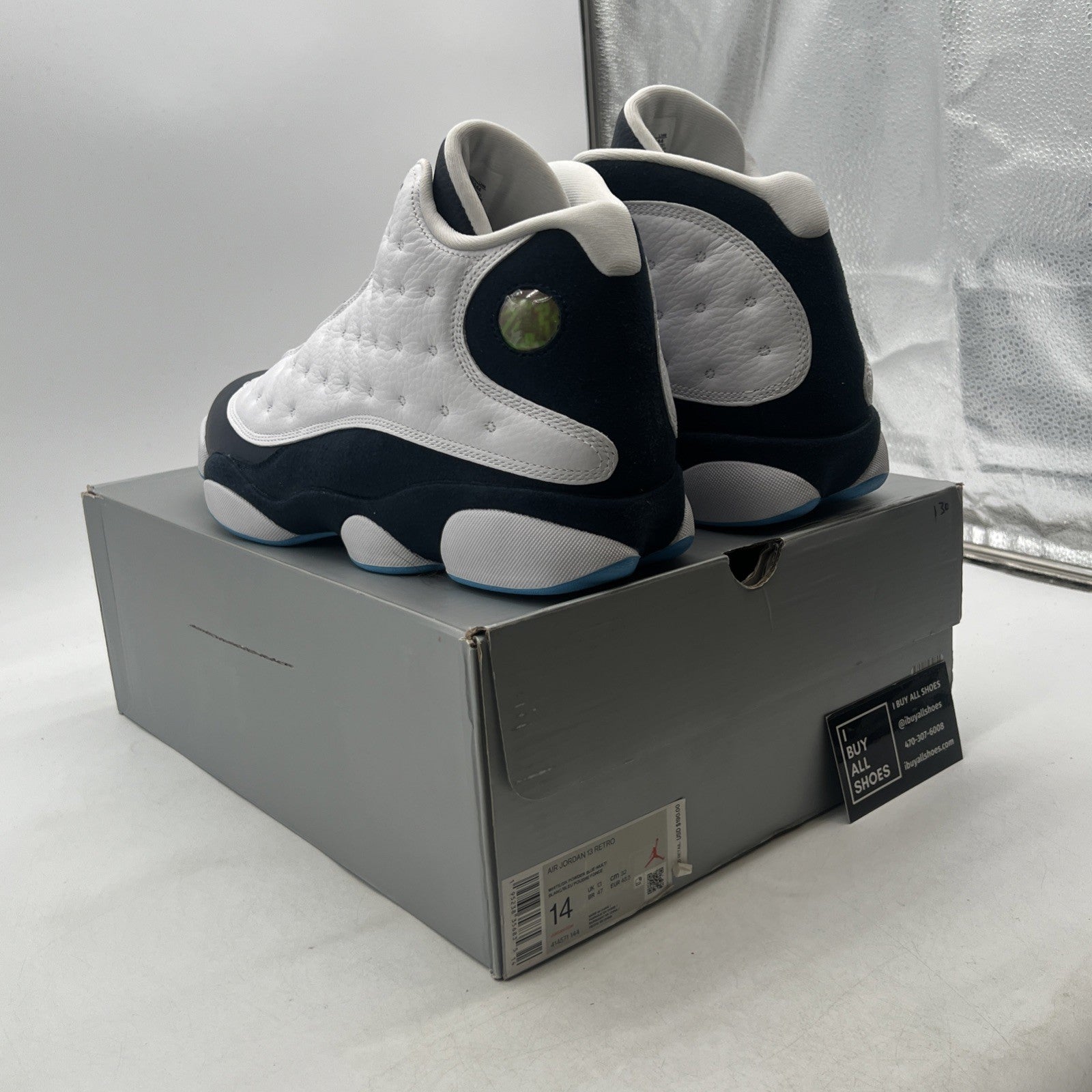 Size 14 - Air Jordan 13 Retro Obsidian (414571-144)