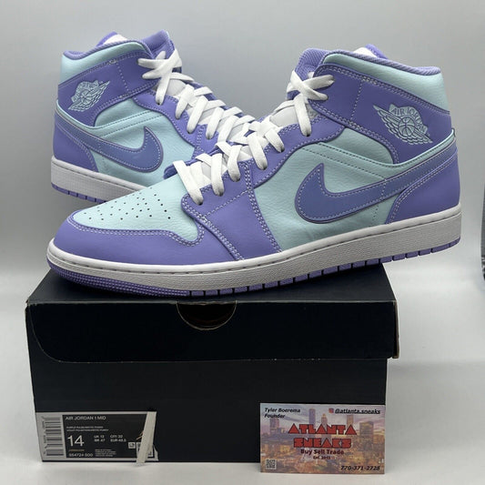 Size 14 - Jordan 1 Mid Purple Brand New Og All