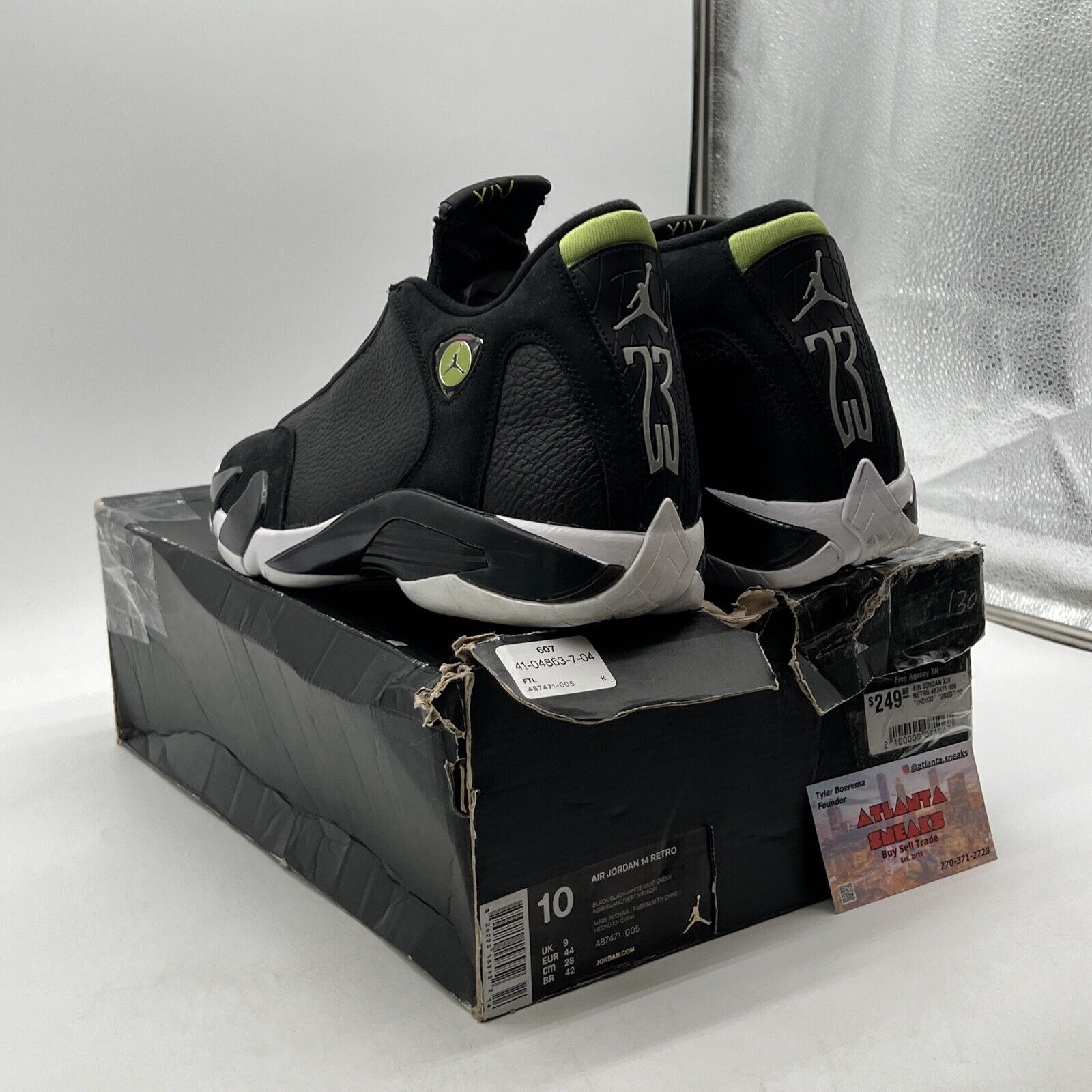 Size 10 - Air Jordan 14 Retro 2016 Indiglo (487471-005)