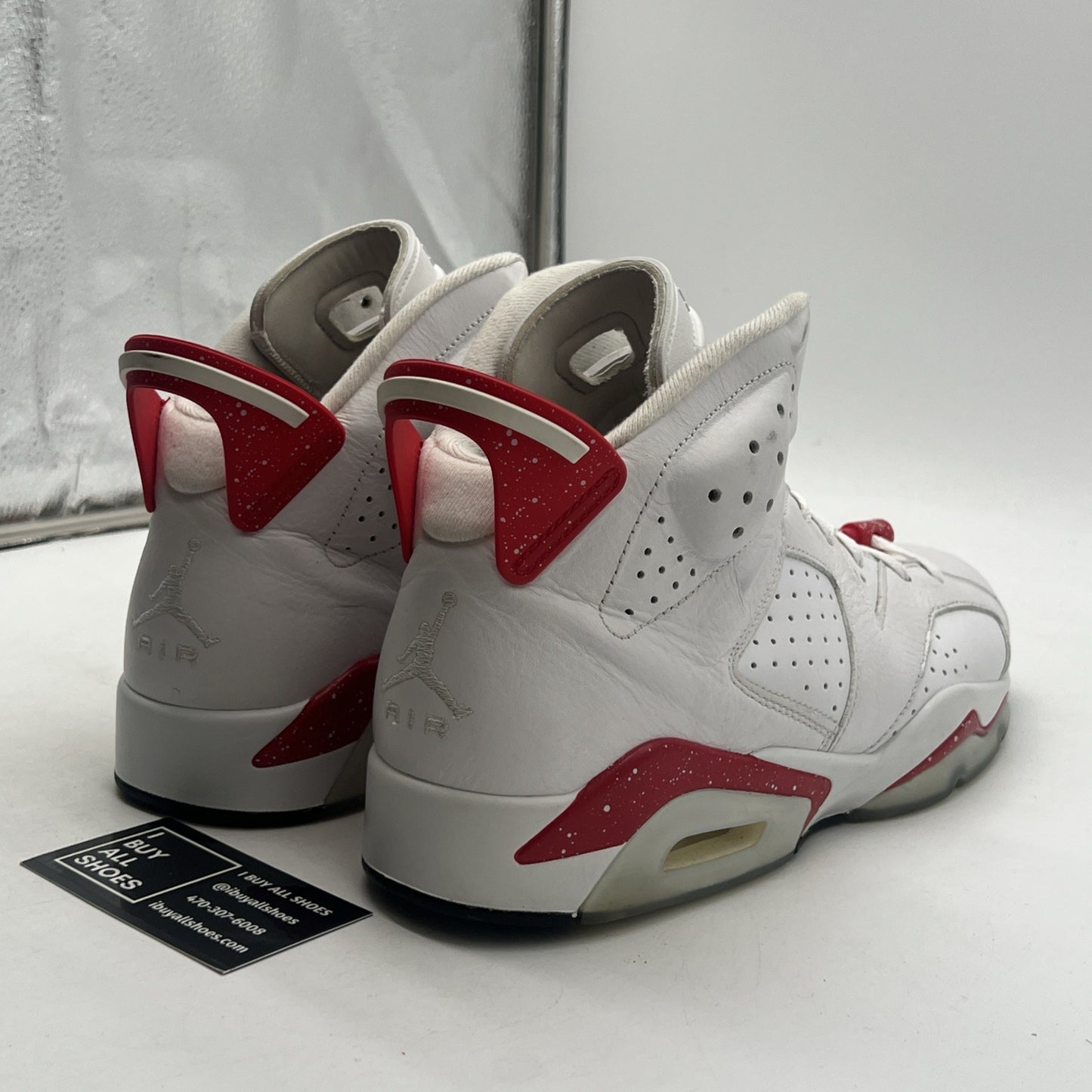 Size 12.5 - Air Jordan 6 White and University Red 2022 (CT8529-162)