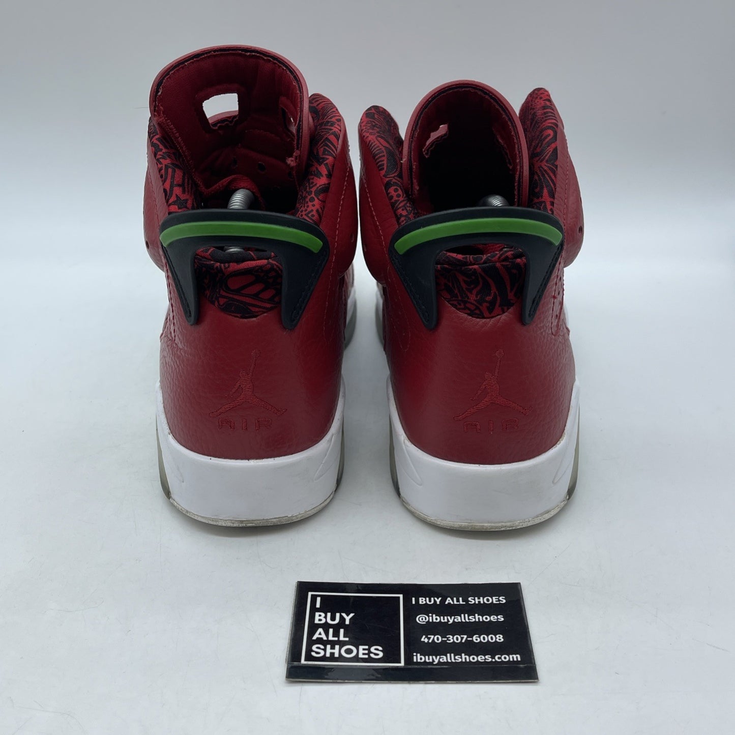 Size 9 - Air Jordan 6 Spizike History of Jordan Red Black Leather (694091-625)