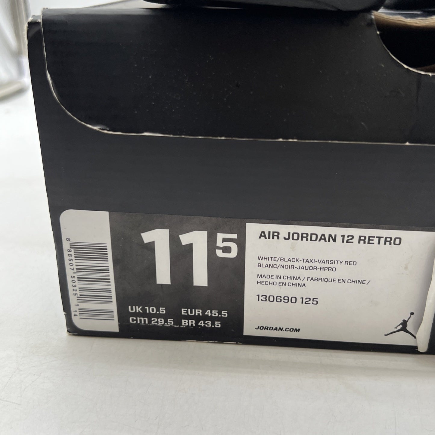 Size 11.5 - Air Jordan 12 Retro taxi release 2013 (130690-125)