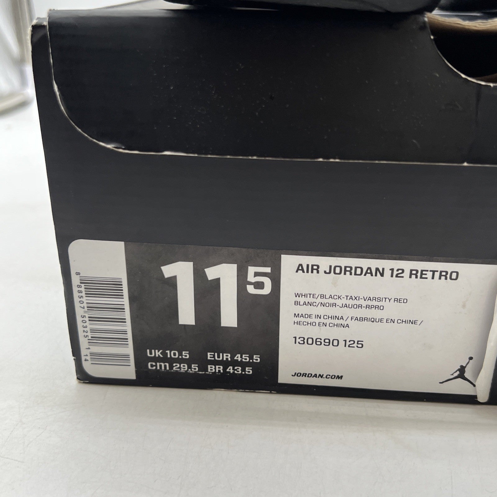 Size 11.5 - Air Jordan 12 Retro taxi release 2013 (130690-125)