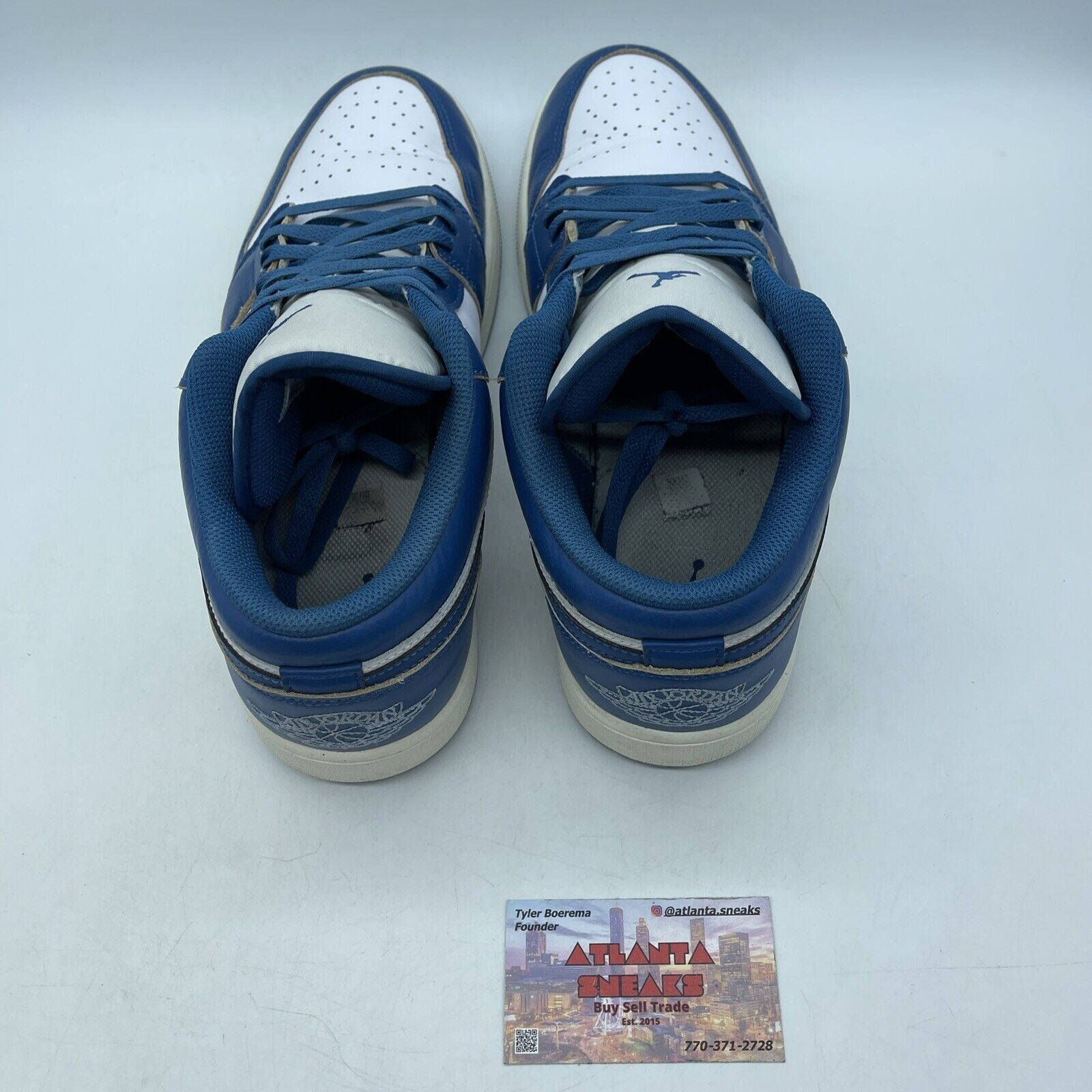 Size 11 - Air Jordan 1 SE Low Industrial Blue White Leather (FN5214-141)