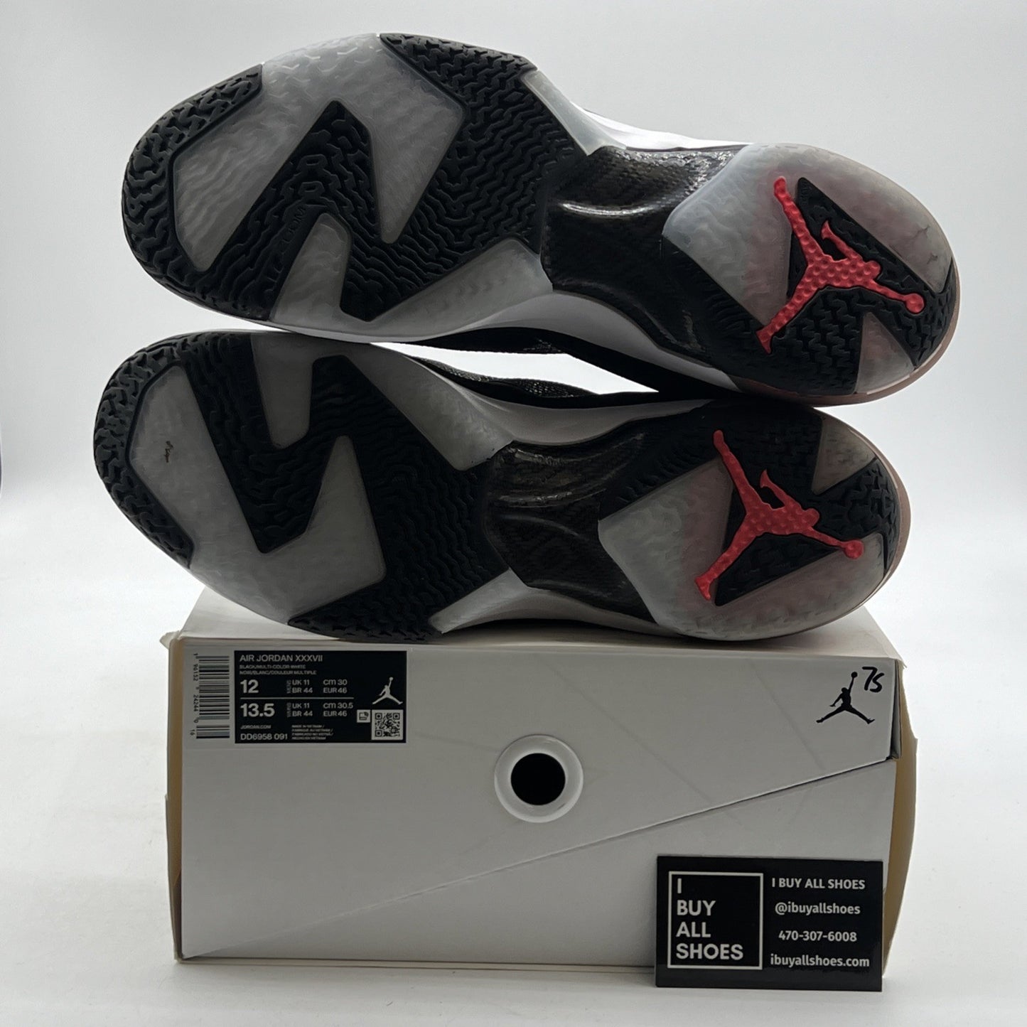 Size 12 - Air Jordan 37 Black Hot Punch (DD6958-091)