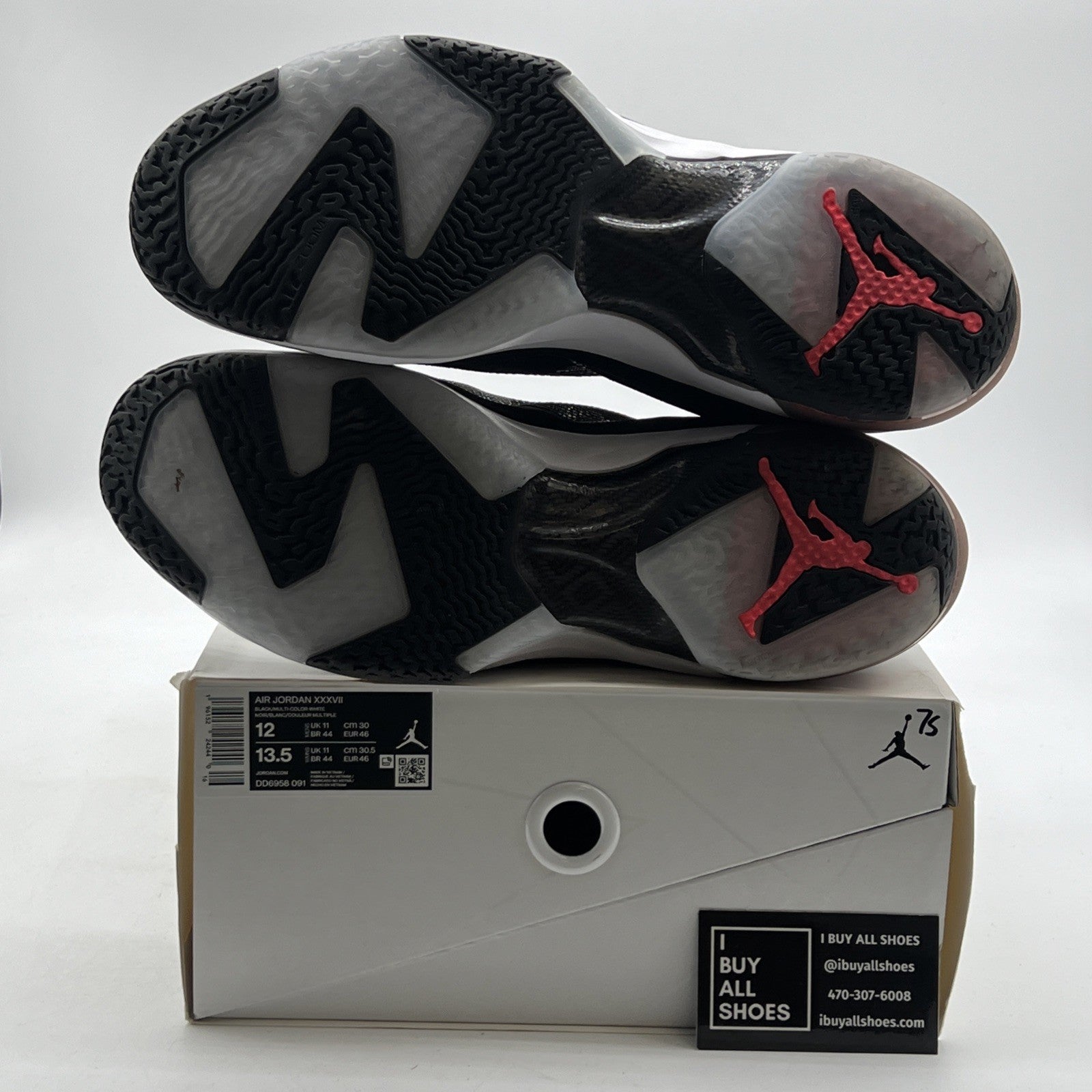 Size 12 - Air Jordan 37 Black Hot Punch (DD6958-091)