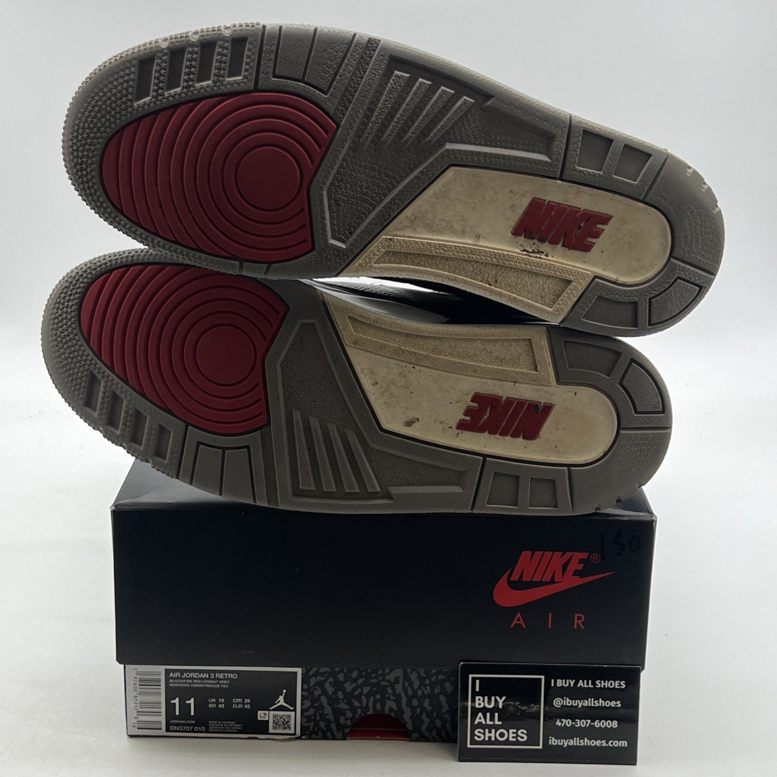 Size 11 - Air Jordan 3 Retro OG 2024 Black Cement (DN3707-010)
