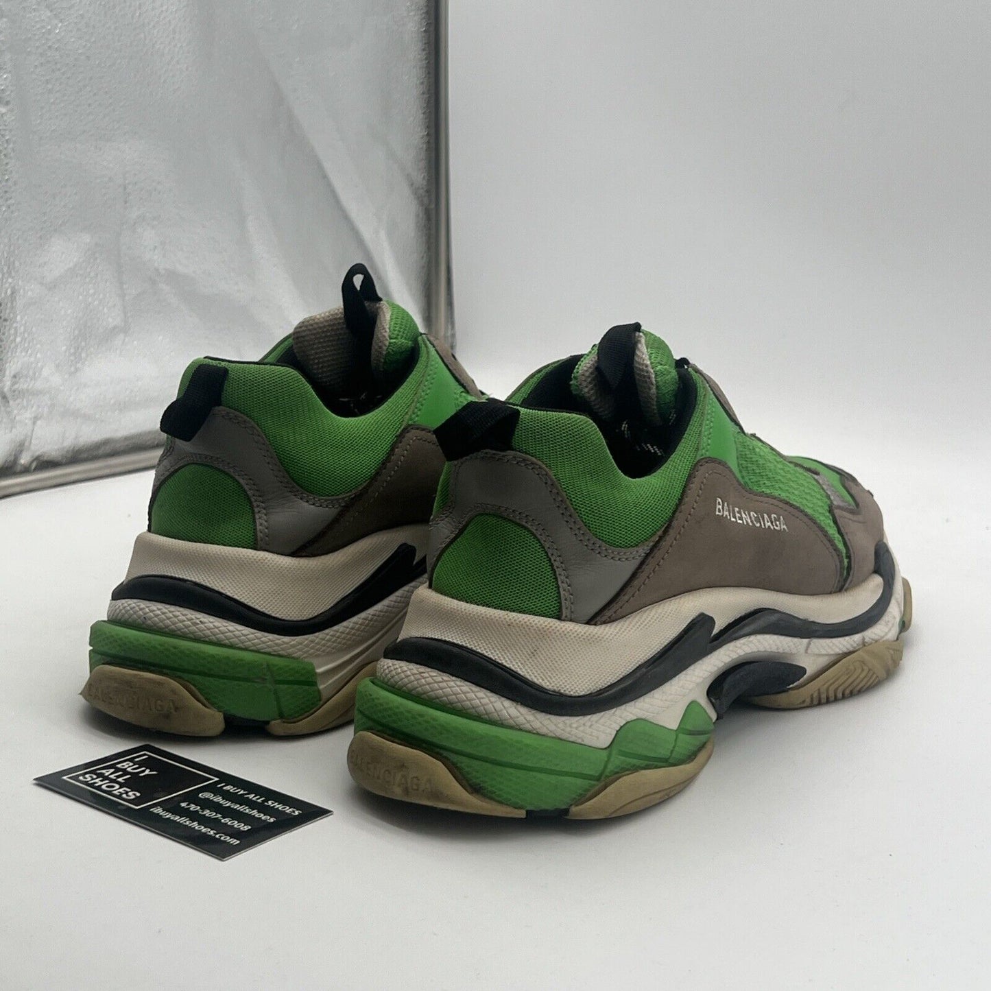 Size 12 - BALENCIAGA Low Cut Sneakers GRN 536737