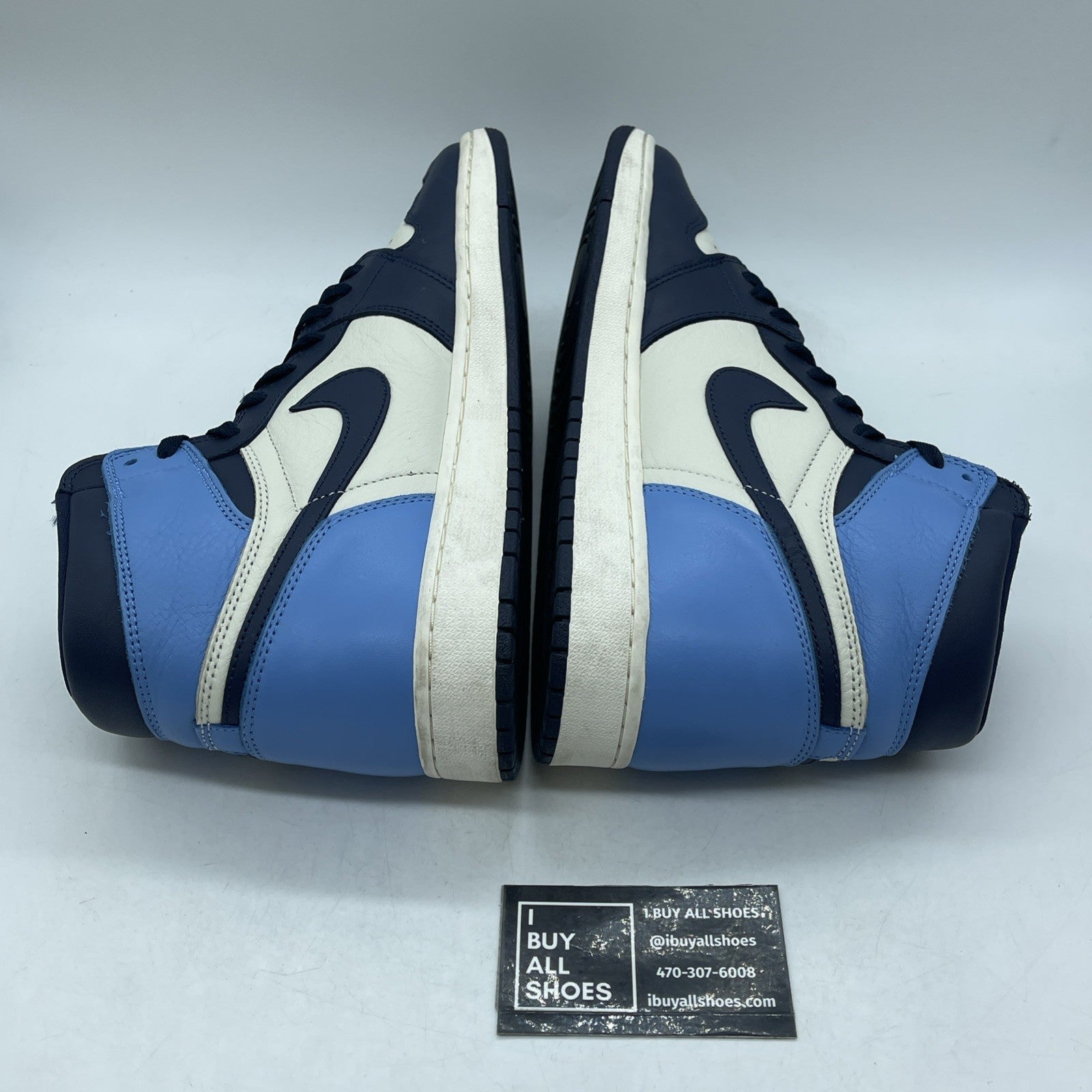 Size 12 - Air Jordan 1 Retro OG High Obsidian UNC (555088-140)