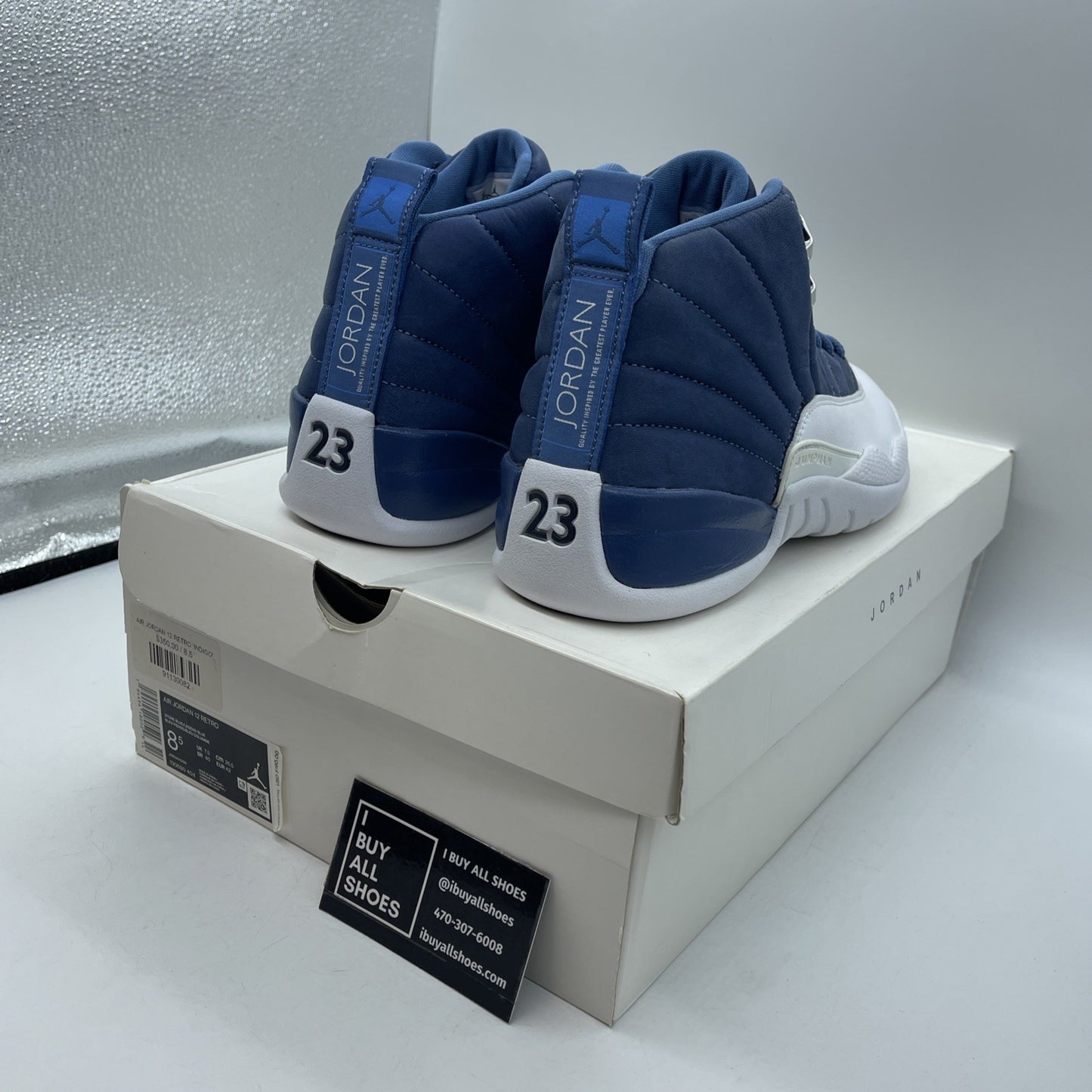 Size 8.5 - Air Jordan 12 Retro Indigo 2020 Suede Leather (130690-404)