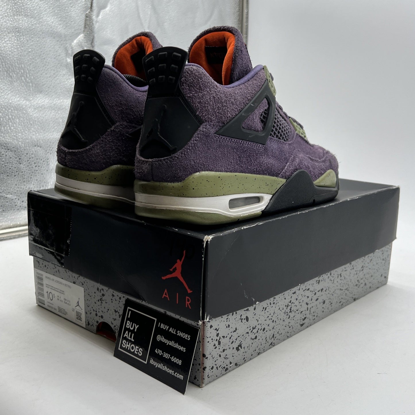 Size 10.5W - Air Jordan 4 Retro Mid Canyon Purple - (AQ9129-500)