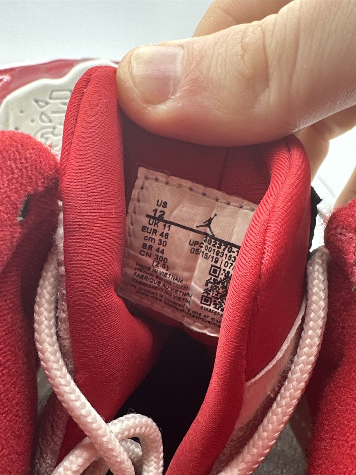 Size 12 - Jordan 9 Retro Gym Red 2019