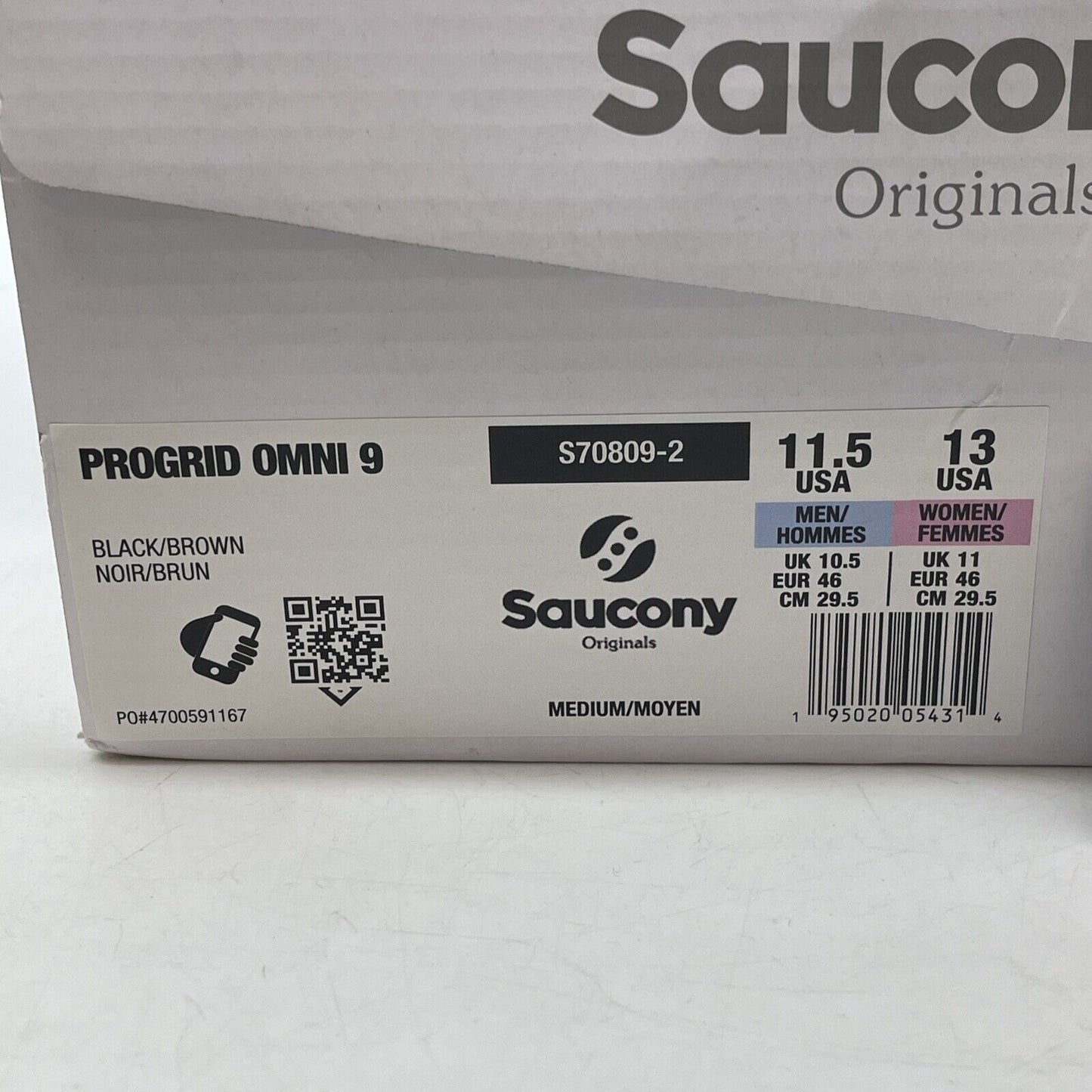 Size 11 - Saucony Progrid Omni 9 Disrupt Pack White Red Black (S70809-2)