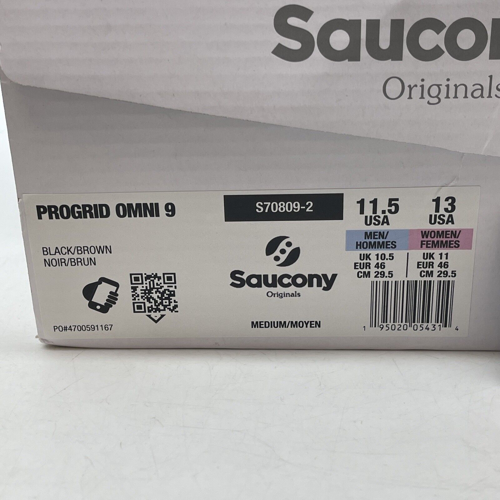 Size 11 - Saucony Progrid Omni 9 Disrupt Pack White Red Black (S70809-2)