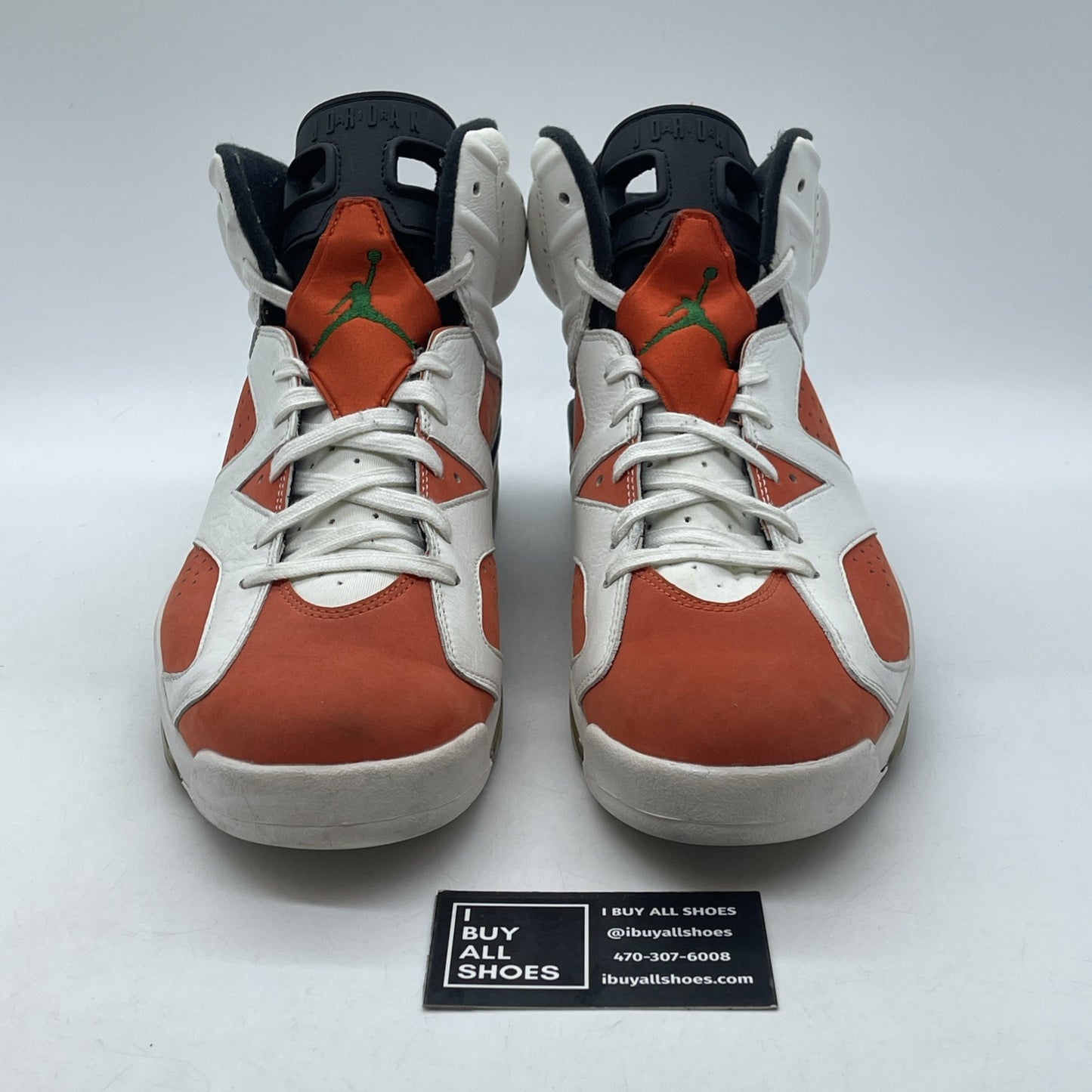 Size 11 - Air Jordan 6 Retro Gatorade Orange White Suede Leather (384664-145)