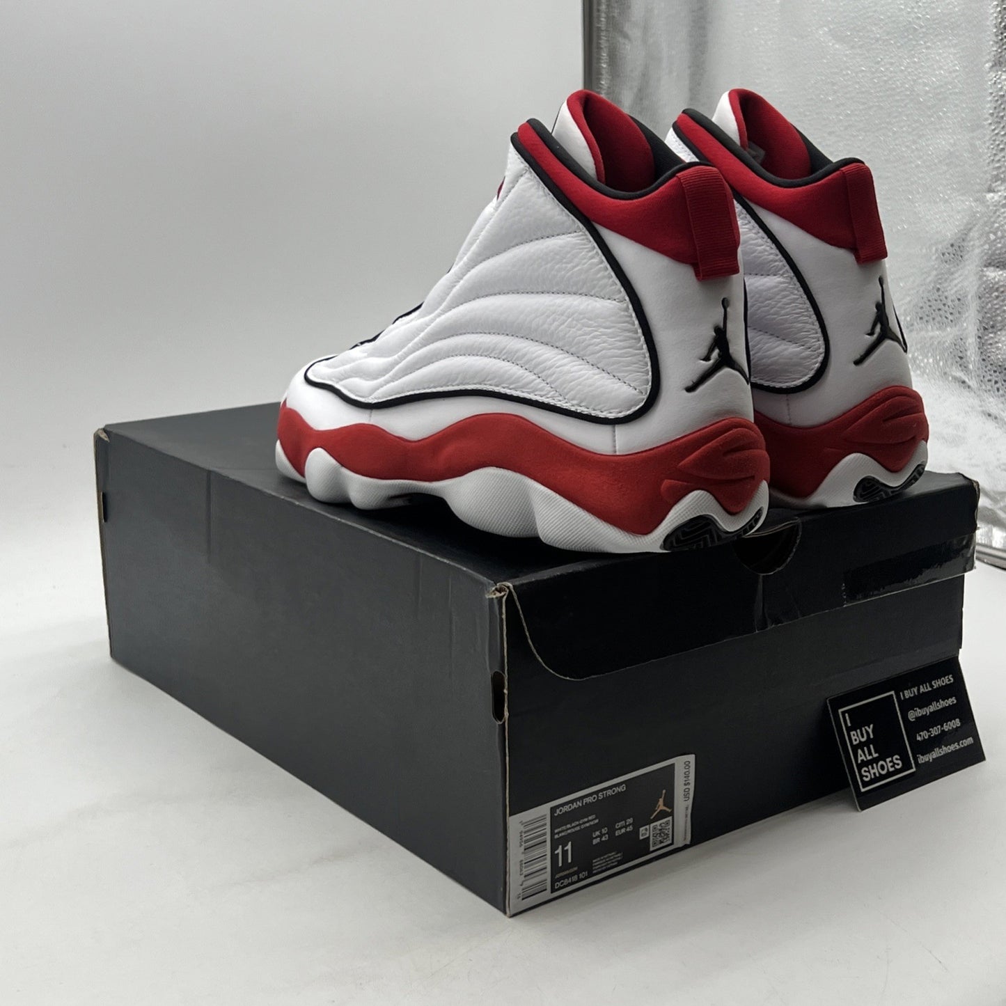 Size 11 - Jordan Pro Strong White Gym Red (DC8418-101)