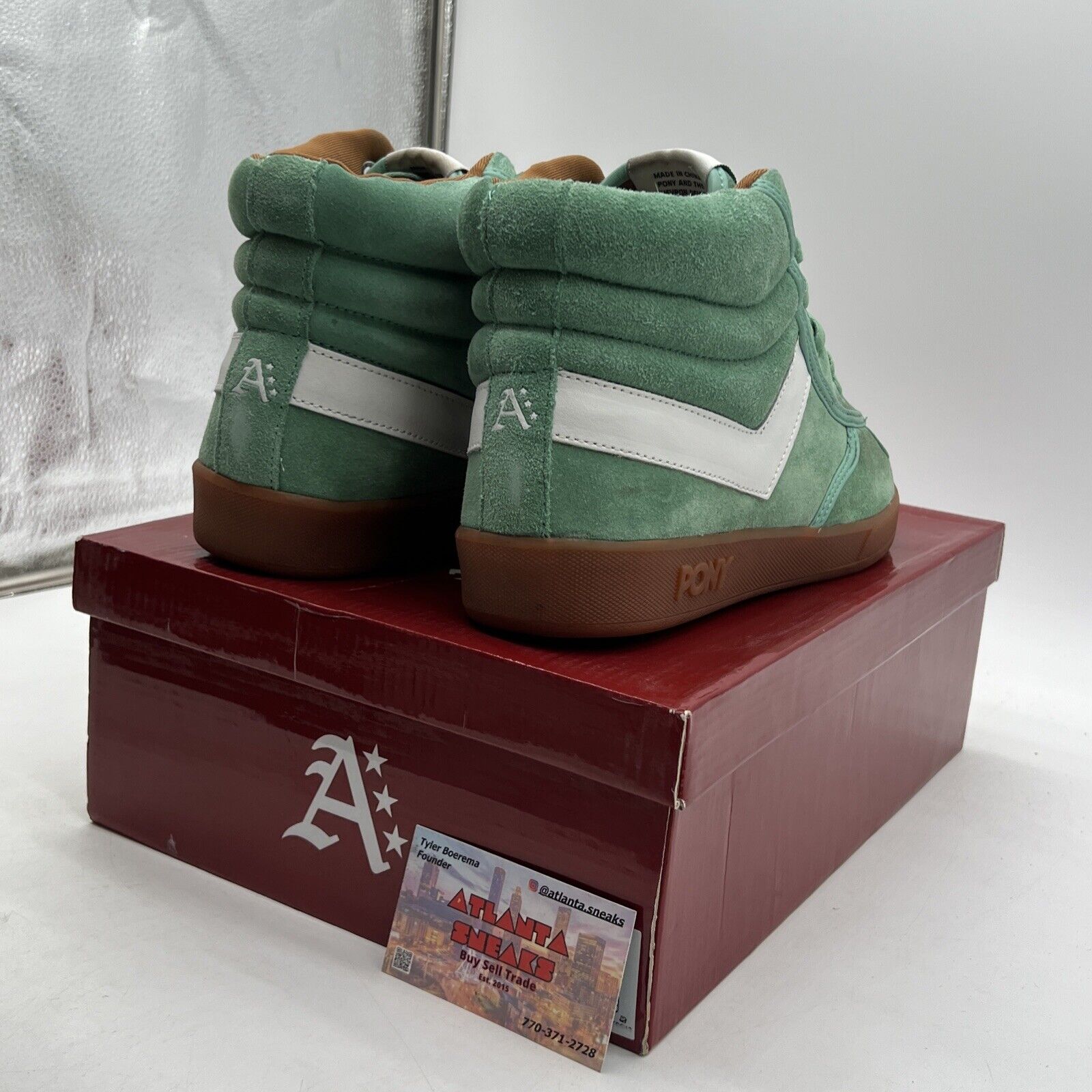 Size 10 - Pony Atmos Slam Dunk Statue Of Liberty Green (1710058-6EE)