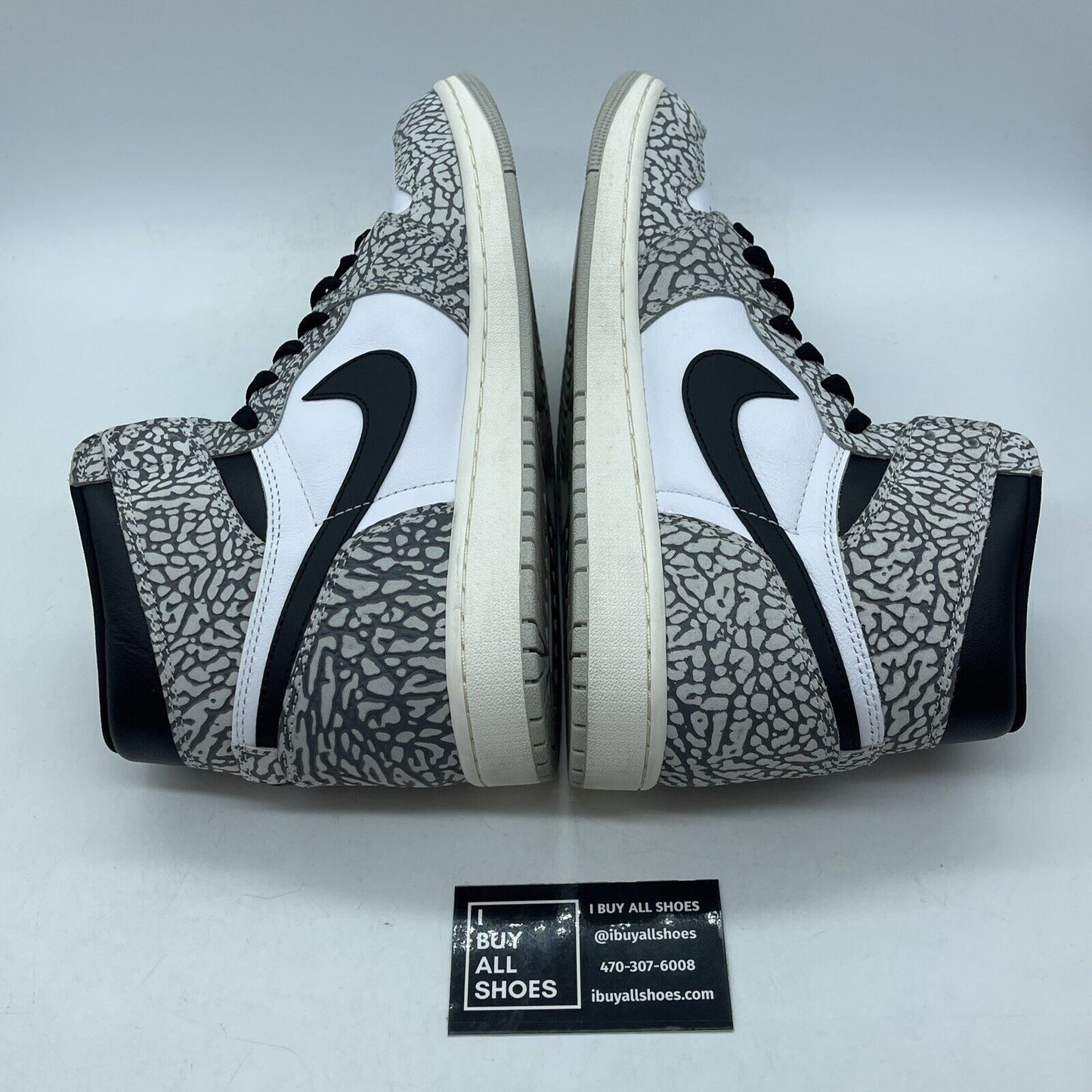 Size 11.5 - Air Jordan 1 Retro OG High White Cement Black Grey (DZ5485-052)