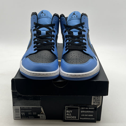 Size 11 - Air Jordan 1 Mid University Blue Black (DQ8426-401)