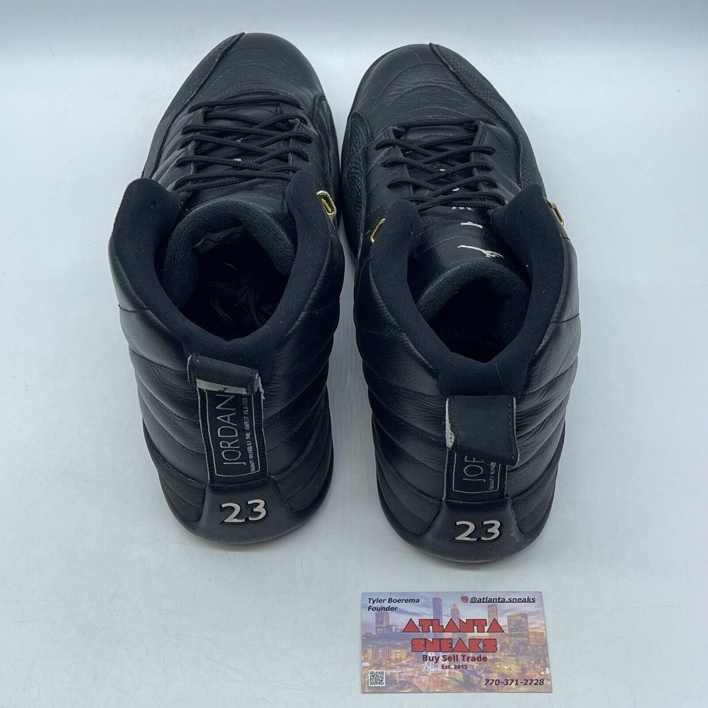 Size 13 - Air Jordan 12 Retro The Master Black White Gold (130690-013)