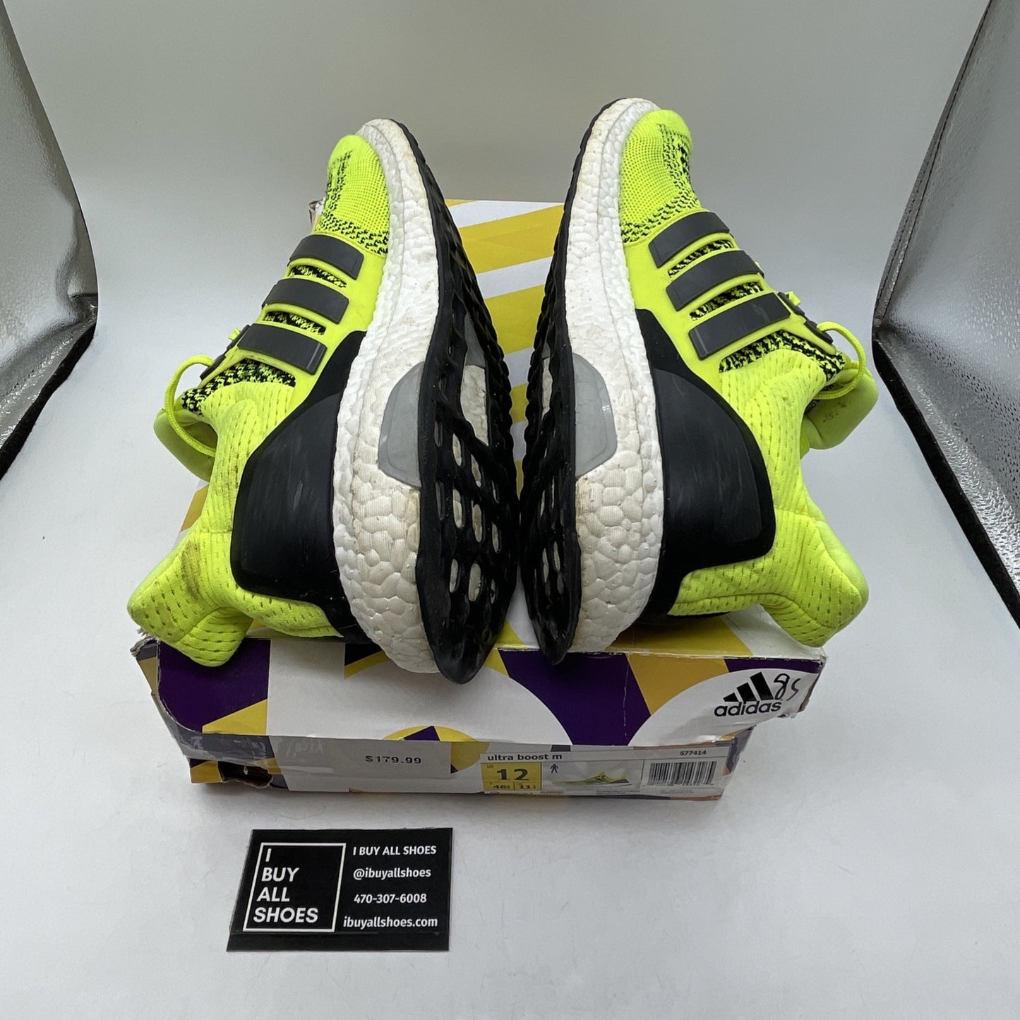 Size 12 - Adidas UltraBoost 1.0 Solar Yellow (S77414)