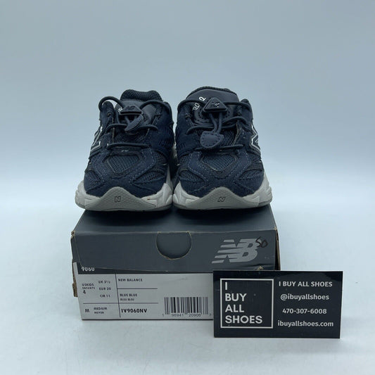 Size 4C - Toddler Kid's New Balance 9060 Eclipse Navy Suede Leather  (IV9060NV)