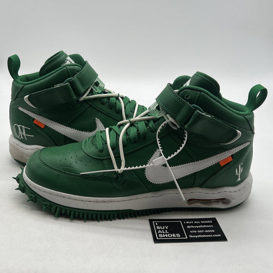 Size 12 - Nike Off-White x Air Force 1 SP Leather Mid Pine Green (DR0500-300)