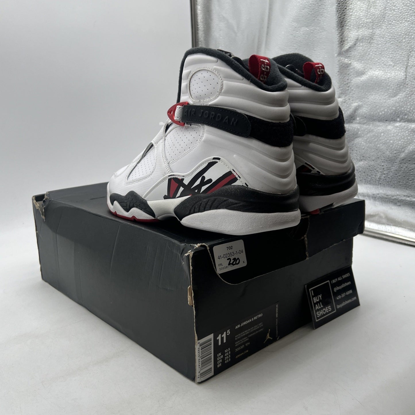 Size 11.5 - Air Jordan 8 Retro Alternate (305381-104)
