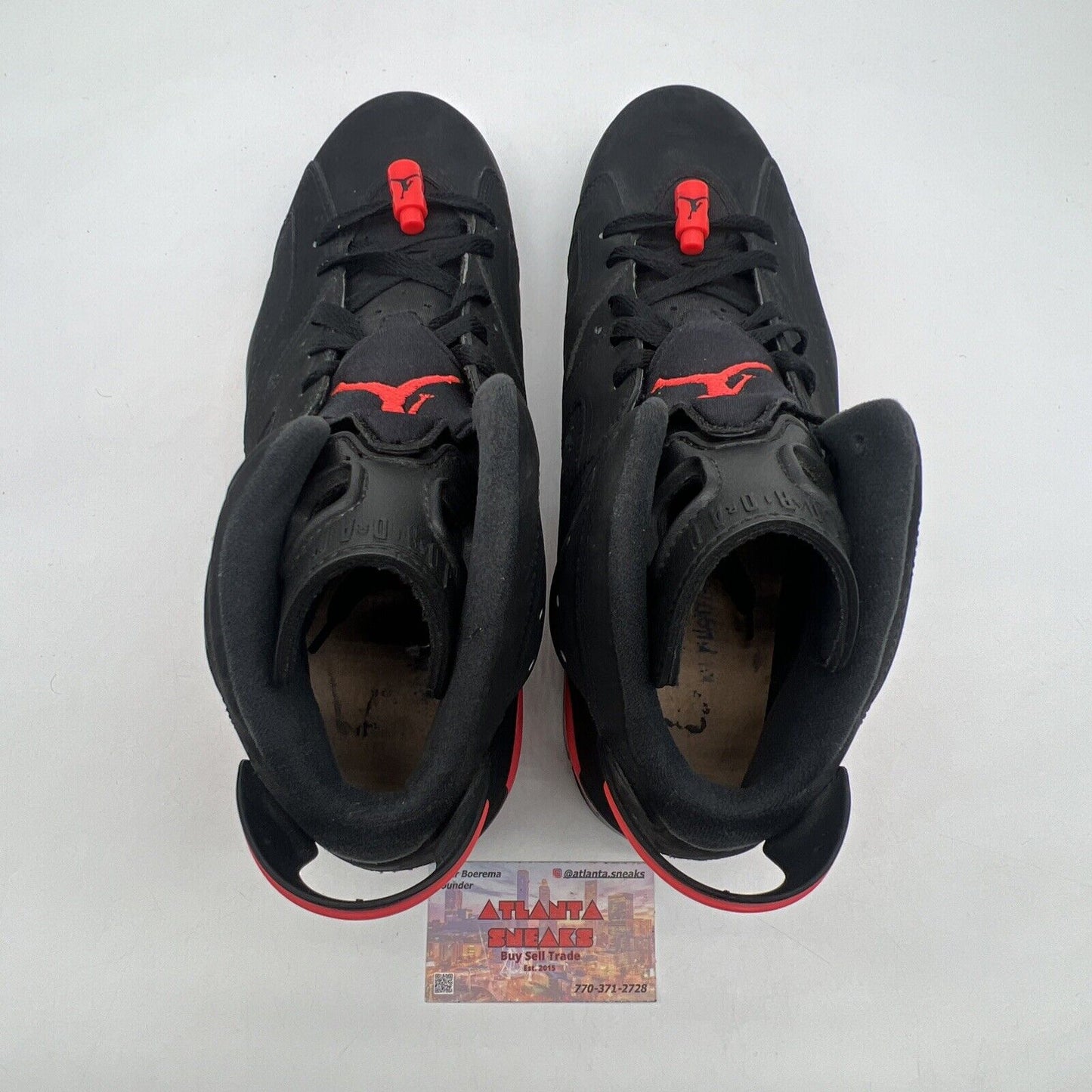 Size 11 - Jordan 6 Retro Infrared Black 2014 Black Red (384664-023)