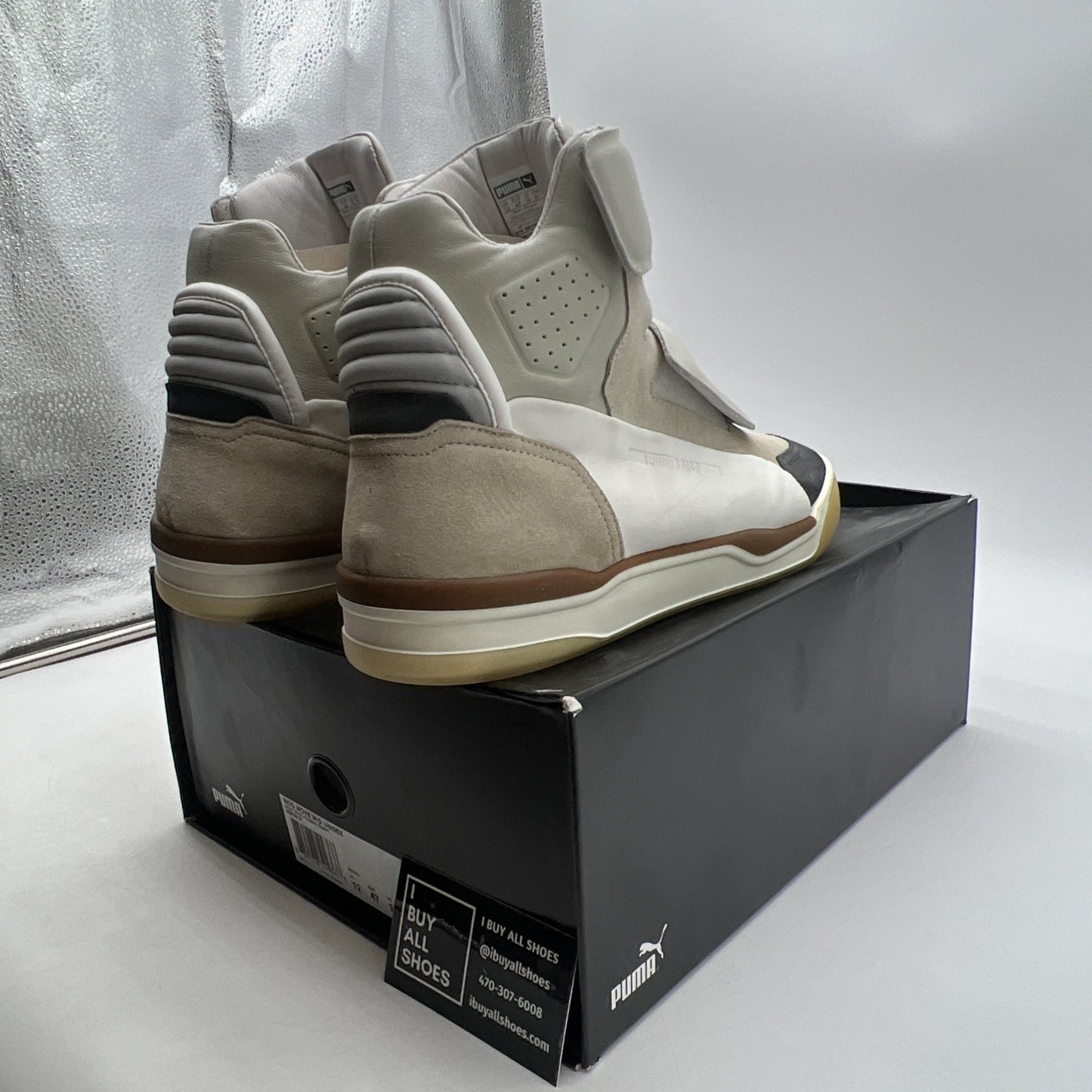 Size 13 - PUMA Move Mid x Alexander McQueen Silver Birch/Mojave Desert