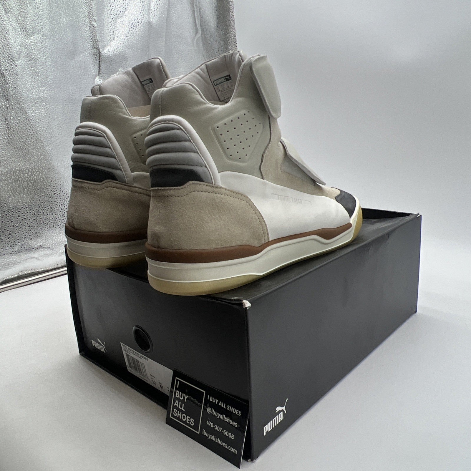 Size 13 - PUMA Move Mid x Alexander McQueen Silver Birch/Mojave Desert
