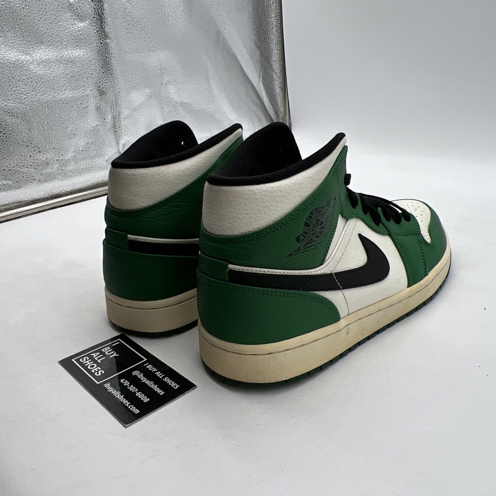 Size 10 - Air Jordan 1 Mid Pine Green (852542-301)
