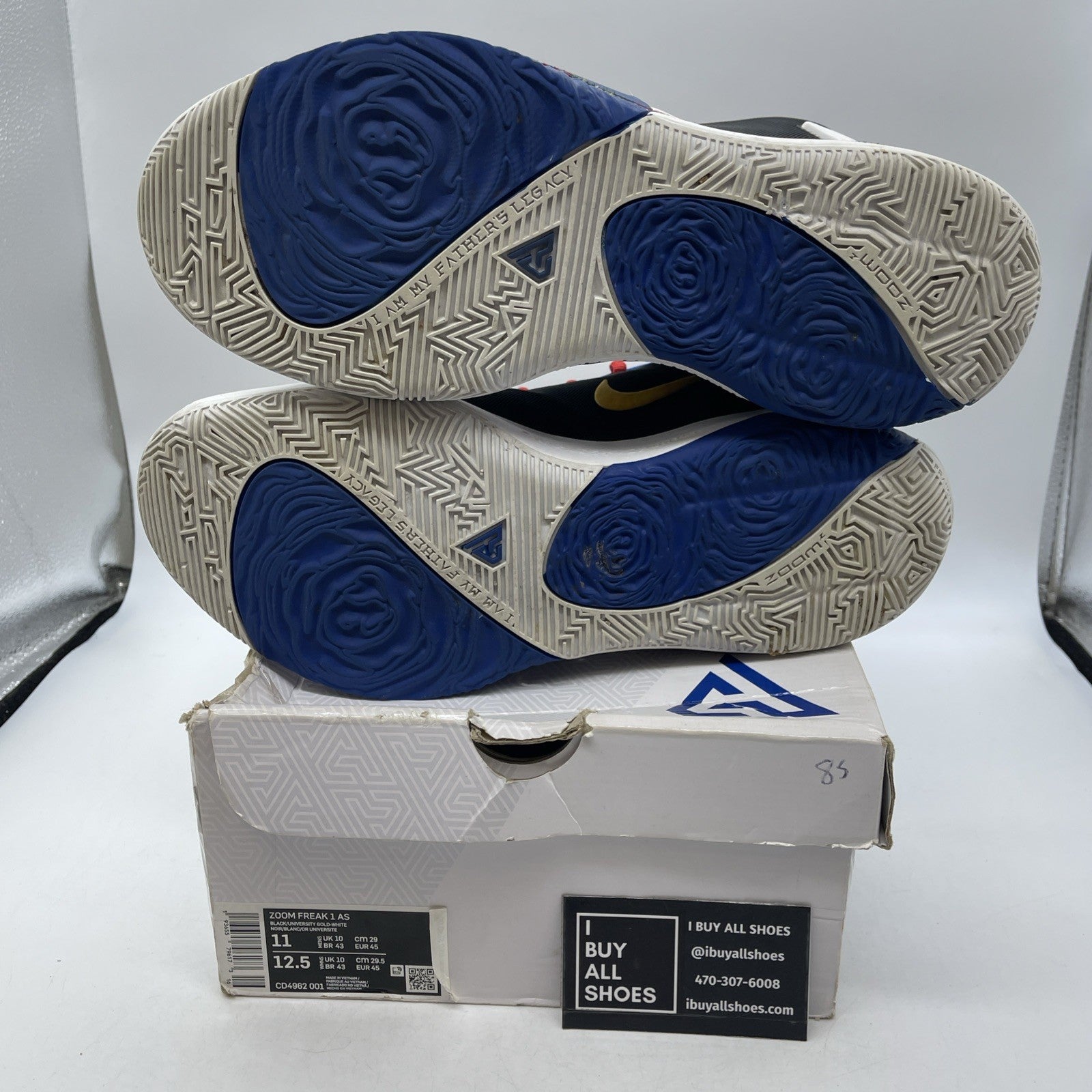 Size 11 - Nike Zoom Freak 1 All Star Employee of the Month (CD4962-001)