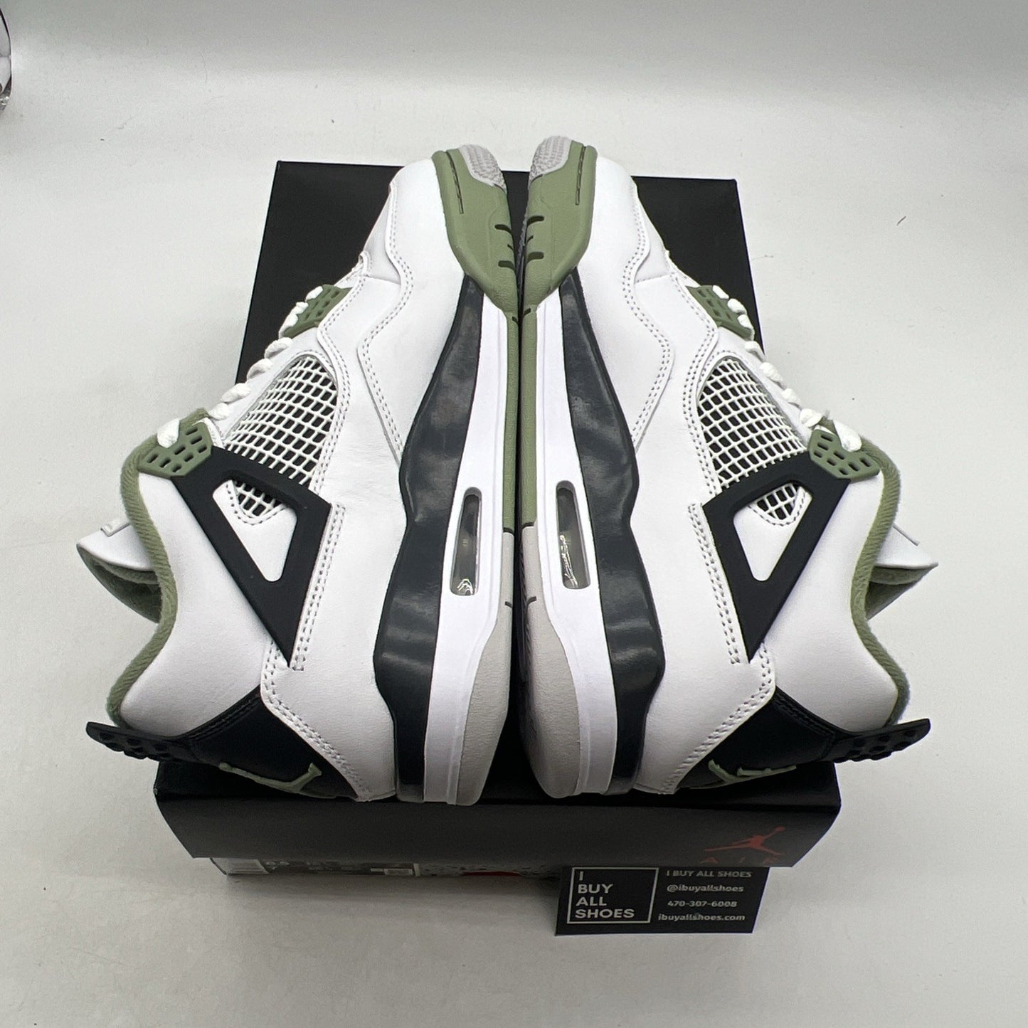 Size 8.5 - Air Jordan 4 Retro Mid Seafoam W (AQ9129-103)