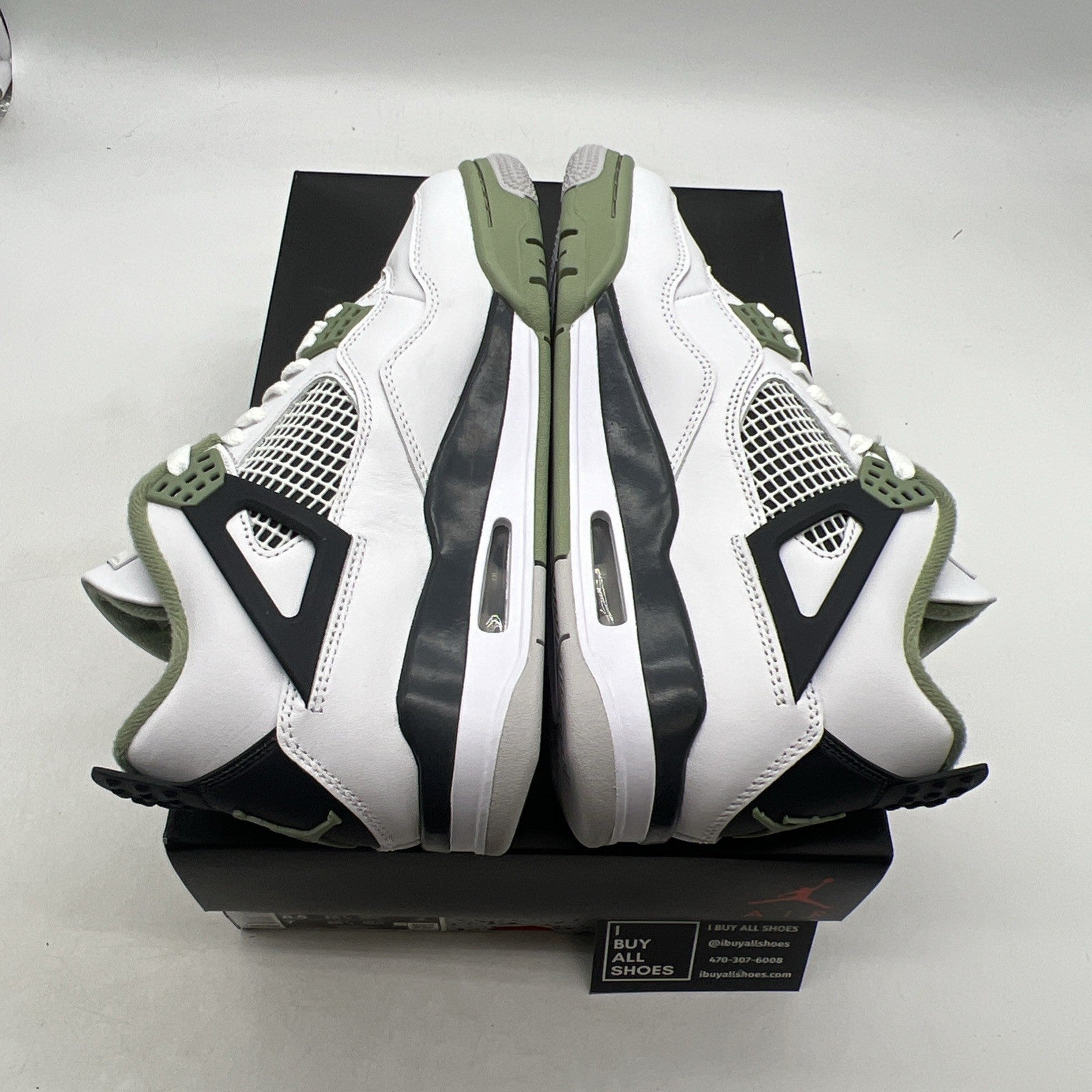 Size 8.5 - Air Jordan 4 Retro Mid Seafoam W (AQ9129-103)
