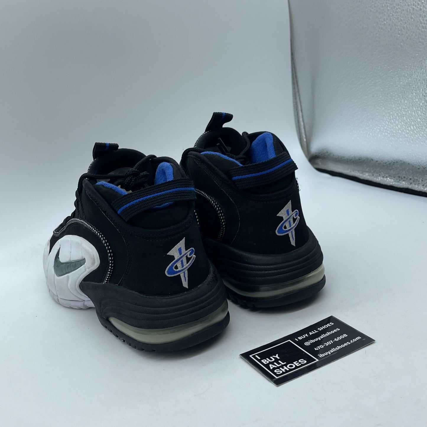 Size 9 - Nike Air Max Penny 1 2011 Orlando Black Blue Suede (311089-001)