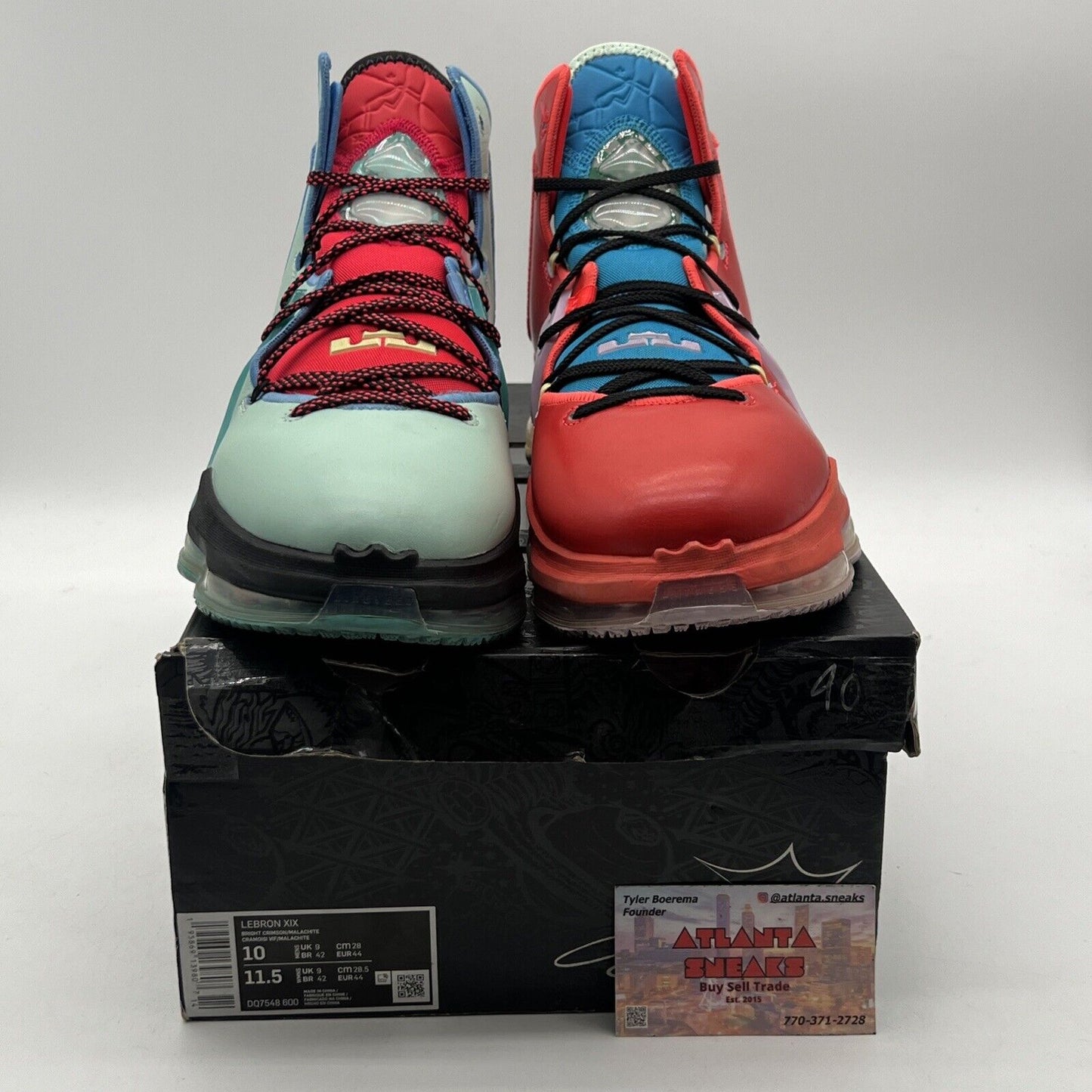 Size 10 - Nike LeBron 19 LeBronival Blue Red Black Yellow Aqua (DQ7548-600)