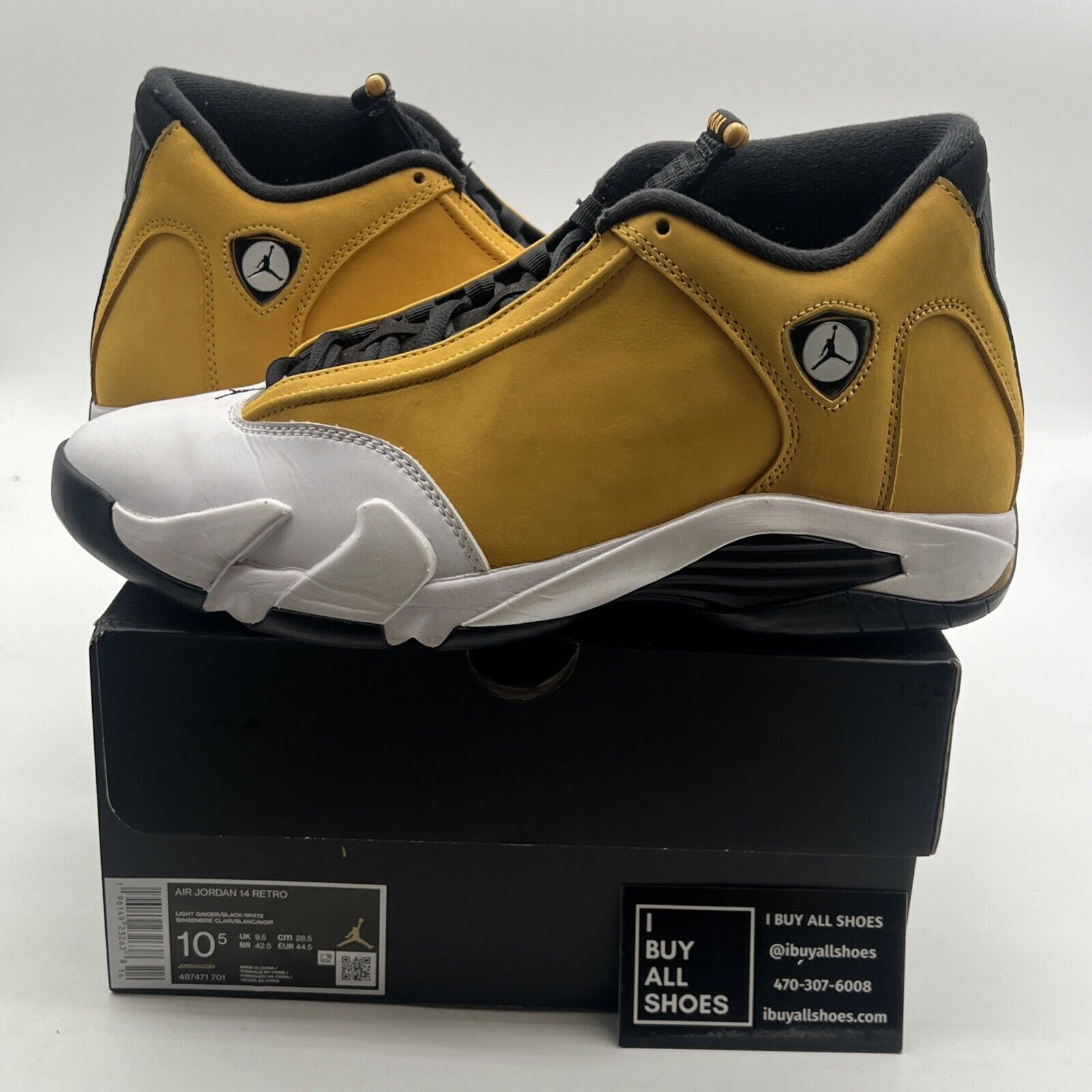 Size 10.5 - Air Jordan 14 Retro Light Ginger 2022 (487471-701)