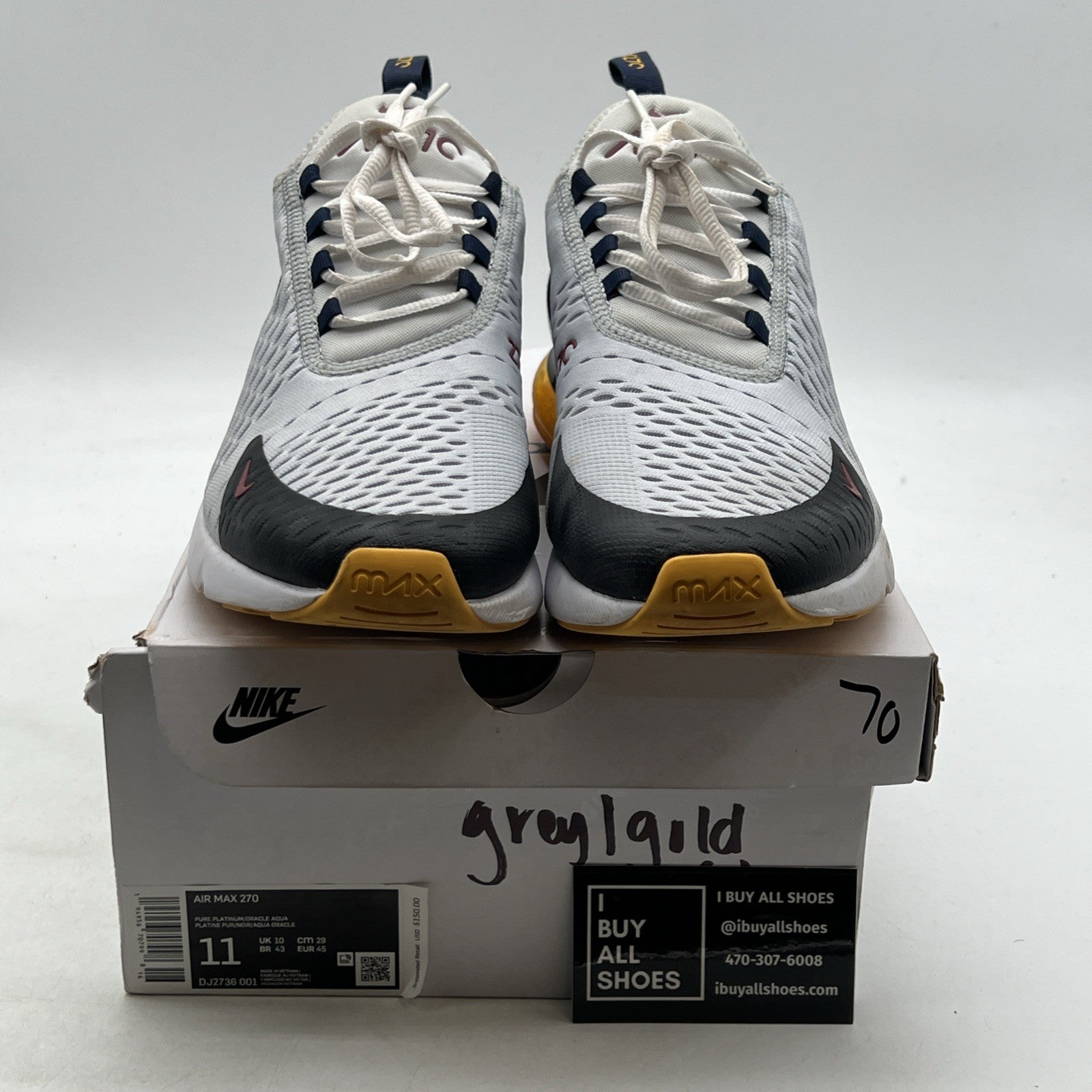 Size 11 - Nike Air Max 270 Oracle Aqua (DJ2736-001)