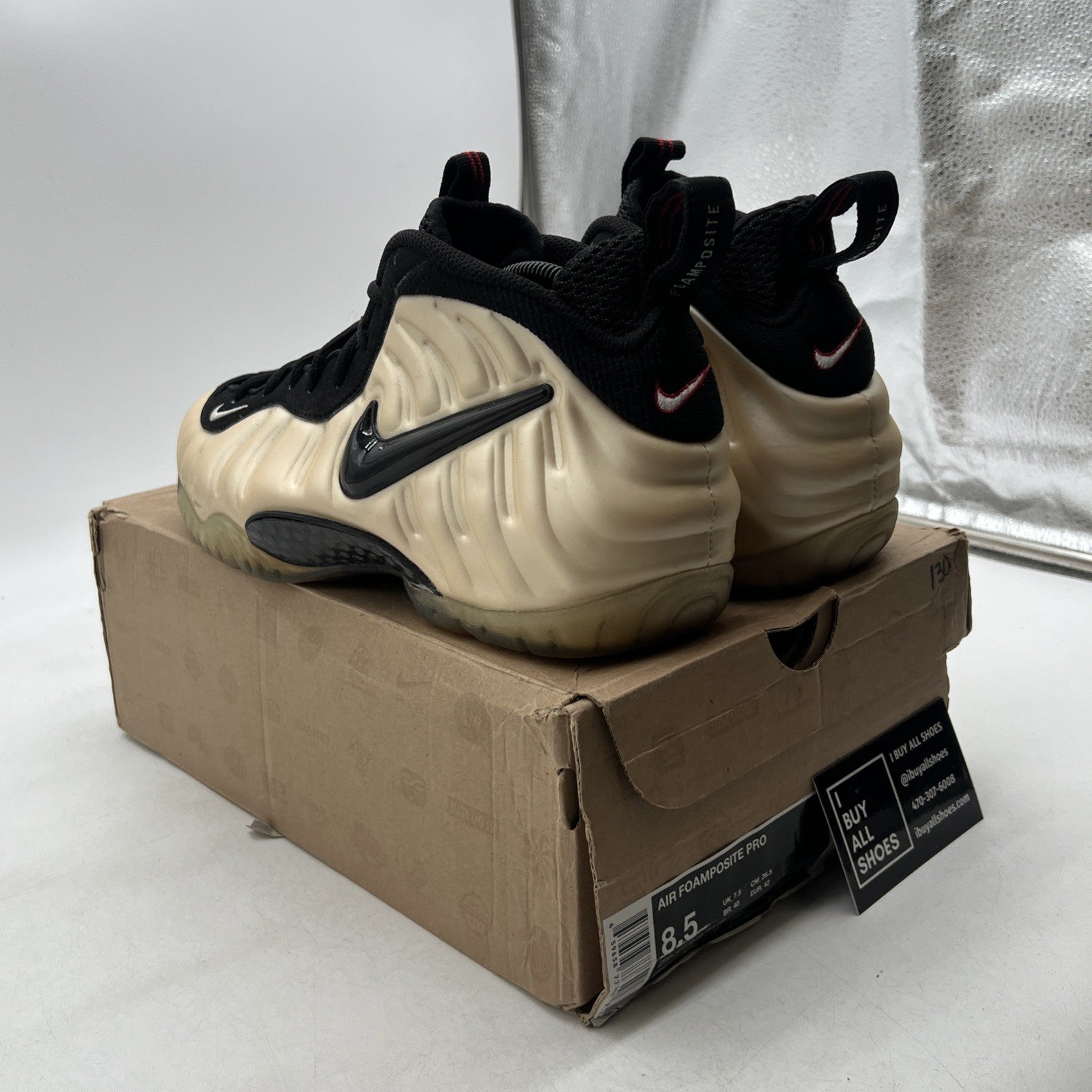 Size 8.5 - Nike Air Foamposite Pro 2010 Pearl (624041-206)
