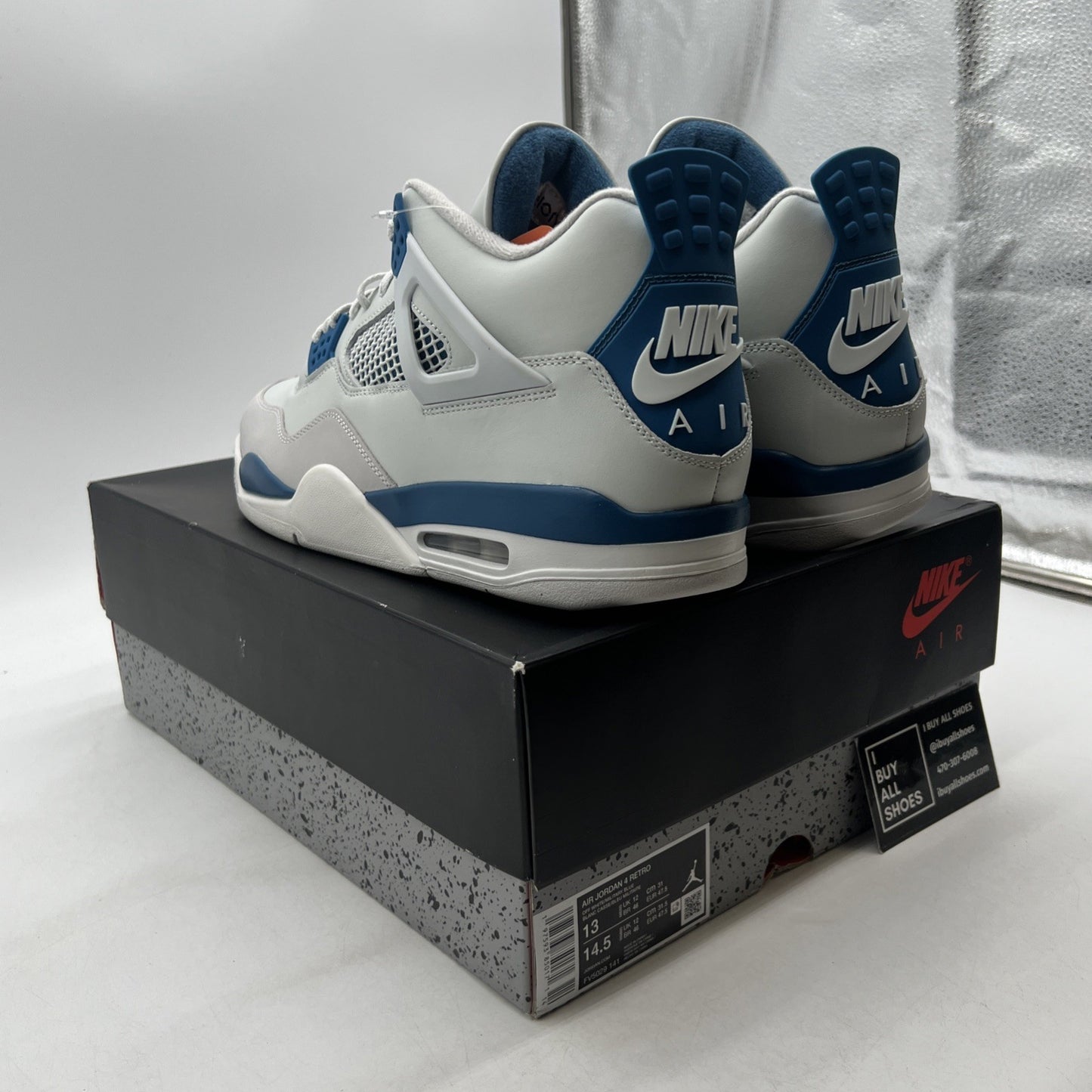Size 13 - Air Jordan 4 Retro 2024 Military Blue (FV5029-141)