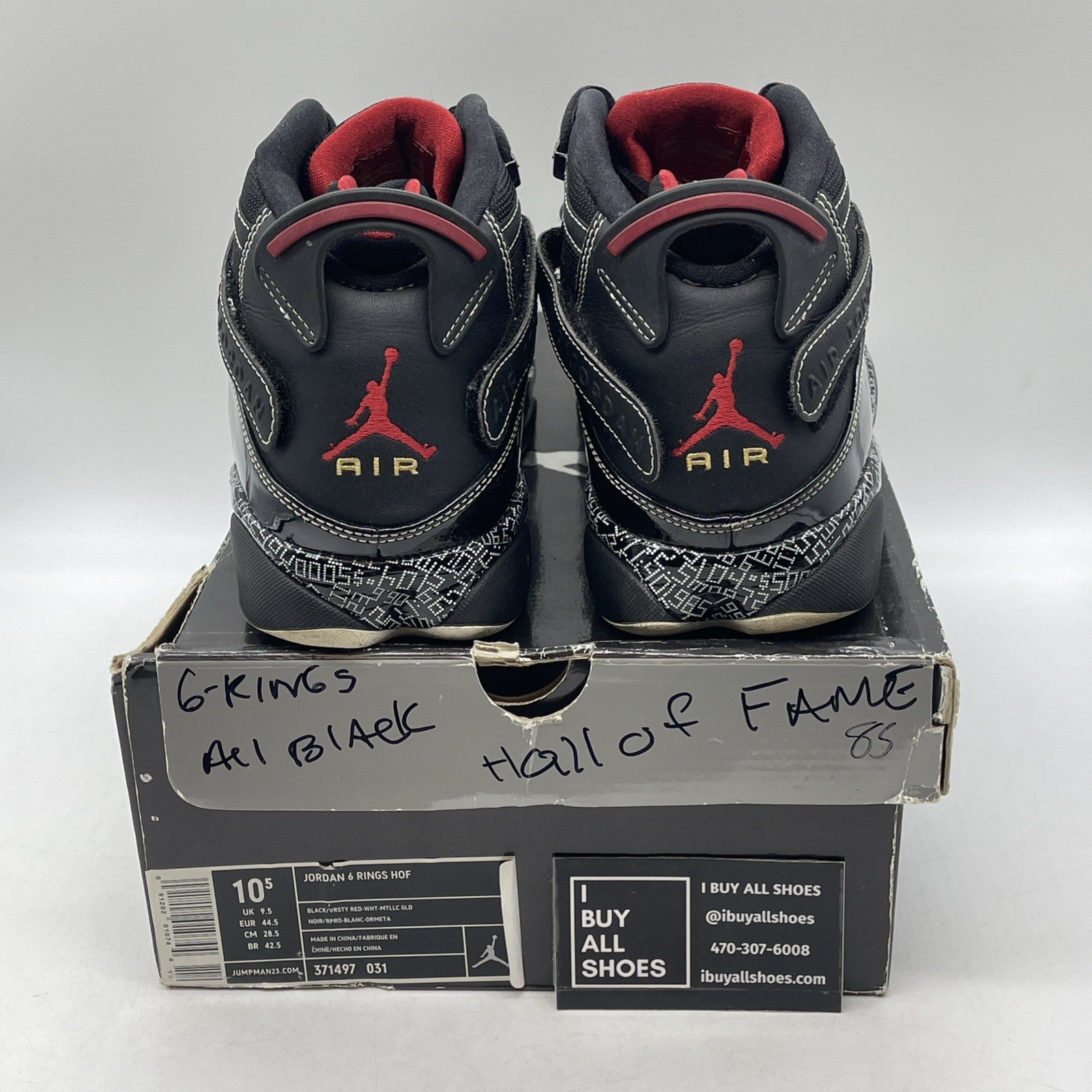 Size 10.5 - Air Jordan 6 Rings Hall Of Fame (371497-031)